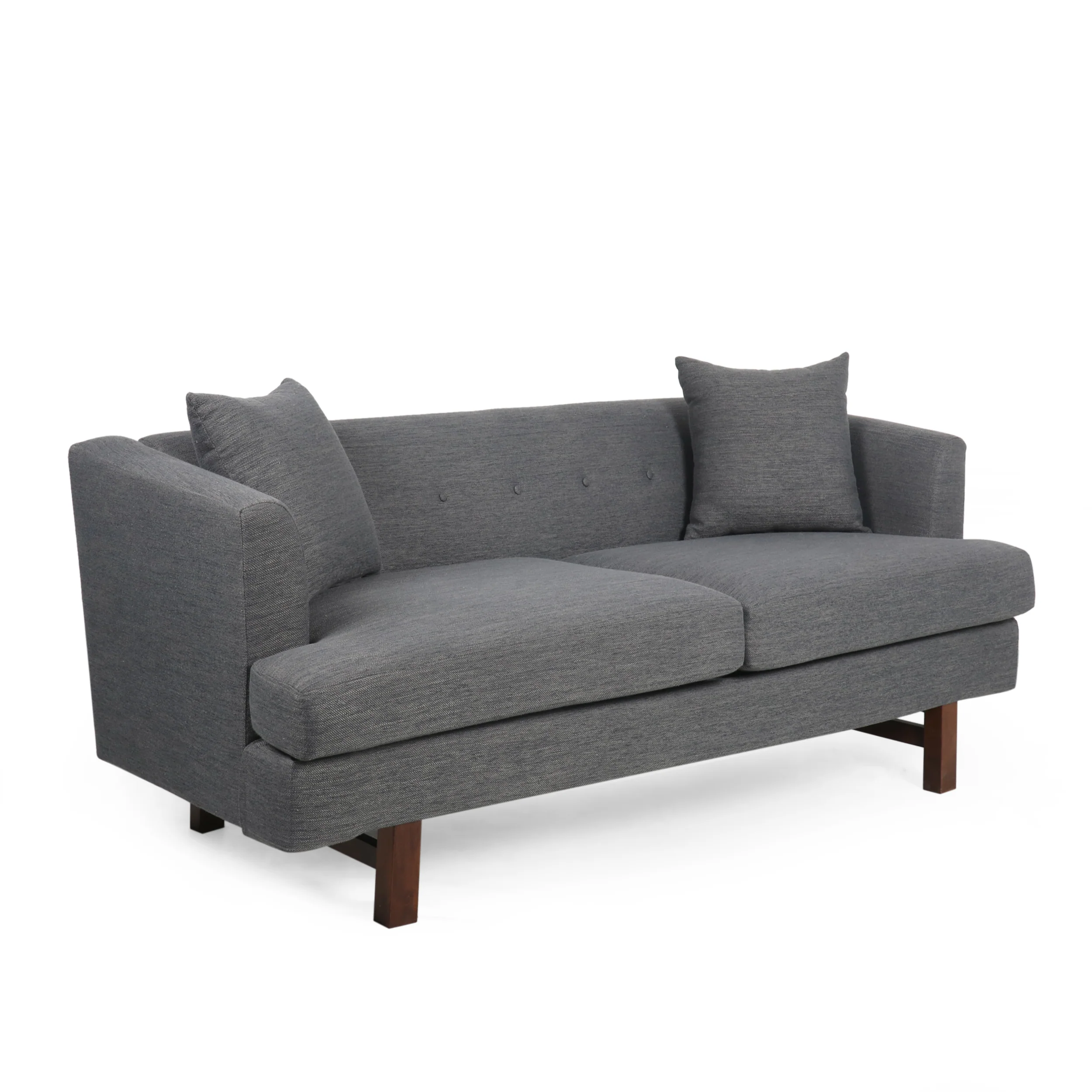 Sparks Mid-Century Modern Upholstered 3 Seater Sofa - furnishings