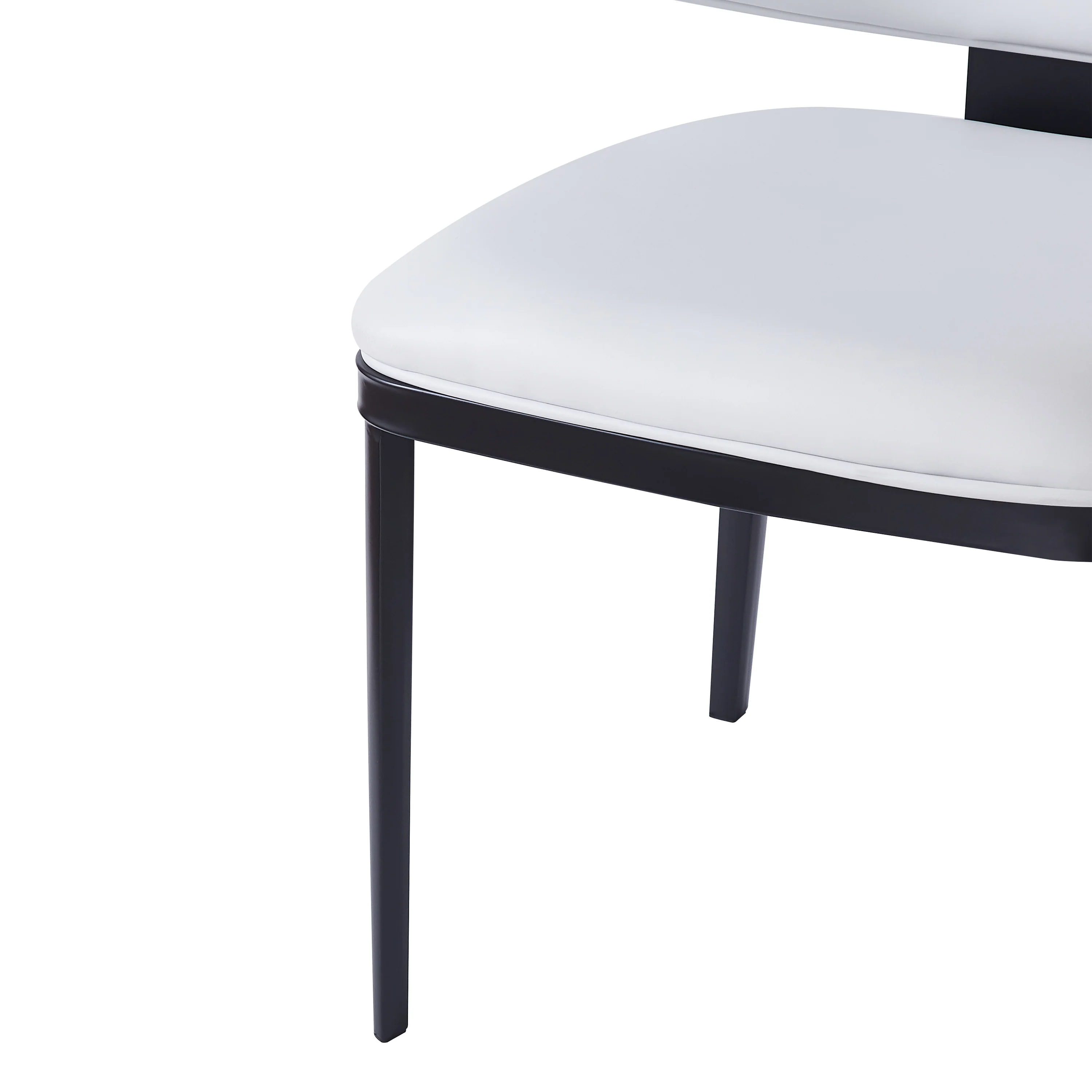 Lunare Modern PU Leather Upholstered Dining Chairs, Set of 2 - furnishings