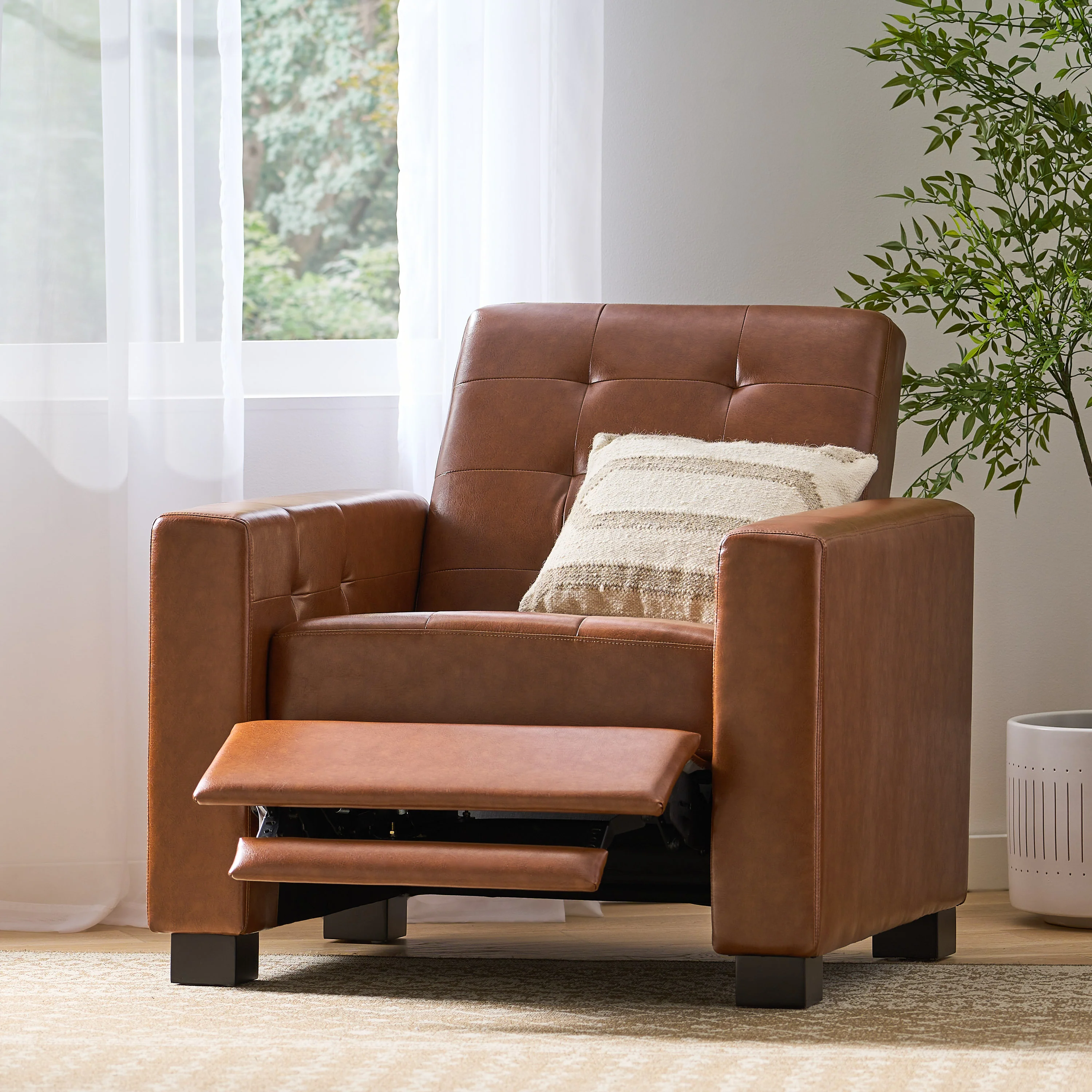 Langseth Contemporary Tufted Pushback Recliner - furnishings