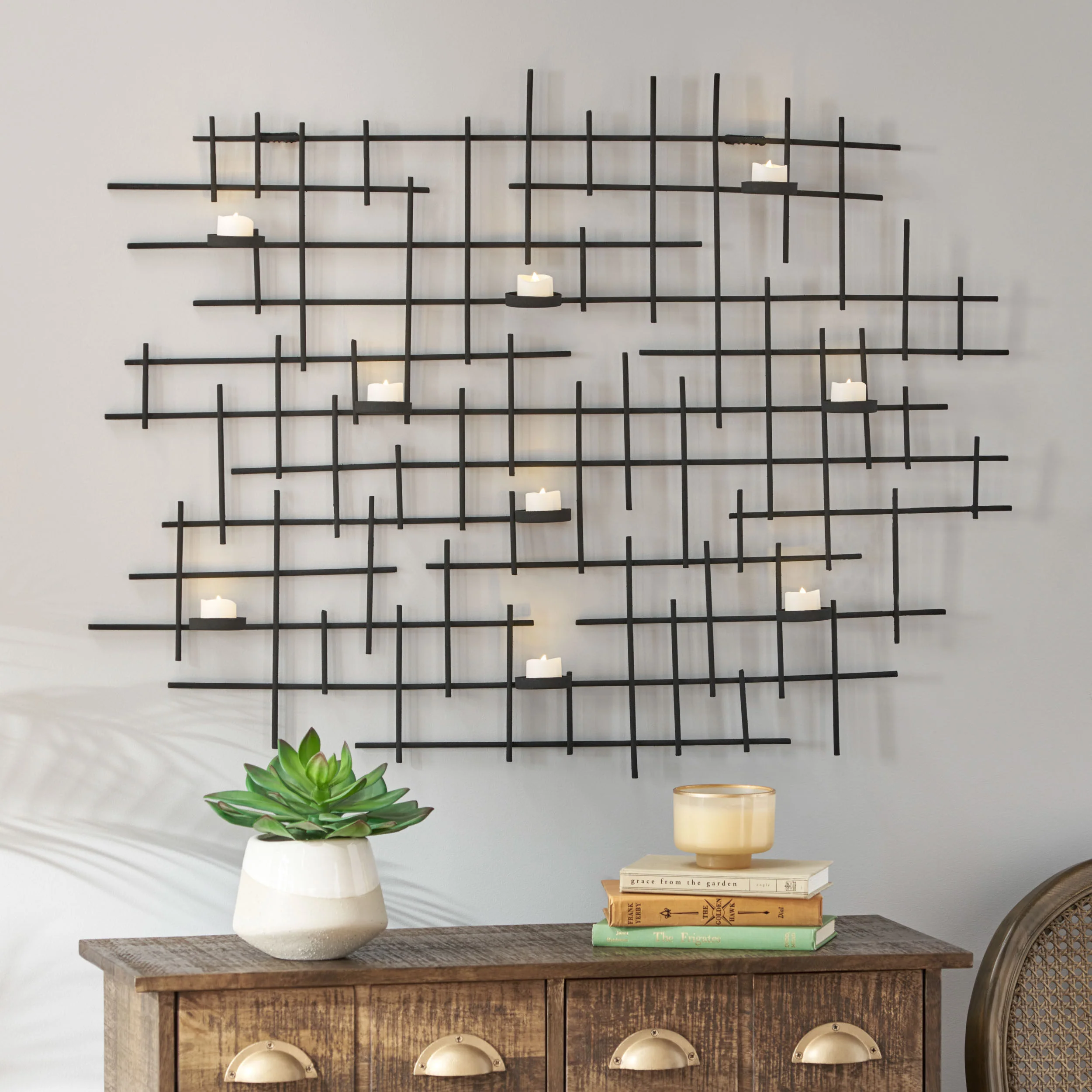Offerman Handcrafted Decorative Tealight Wall Sconce - furnishings