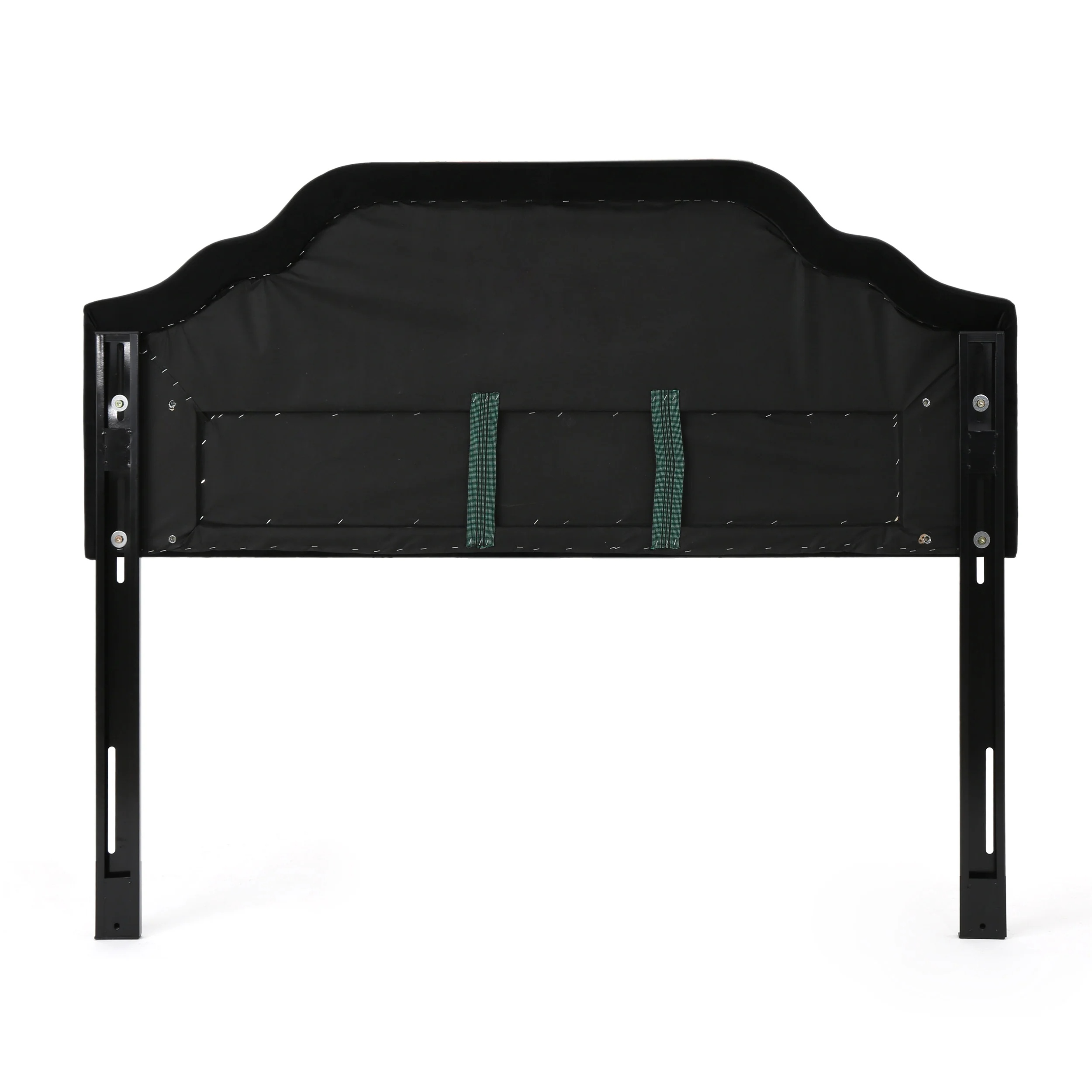 Falcon Contemporary Tufted New Velvet Queen/Full Headboard w/ Nailhead Accents - furnishings
