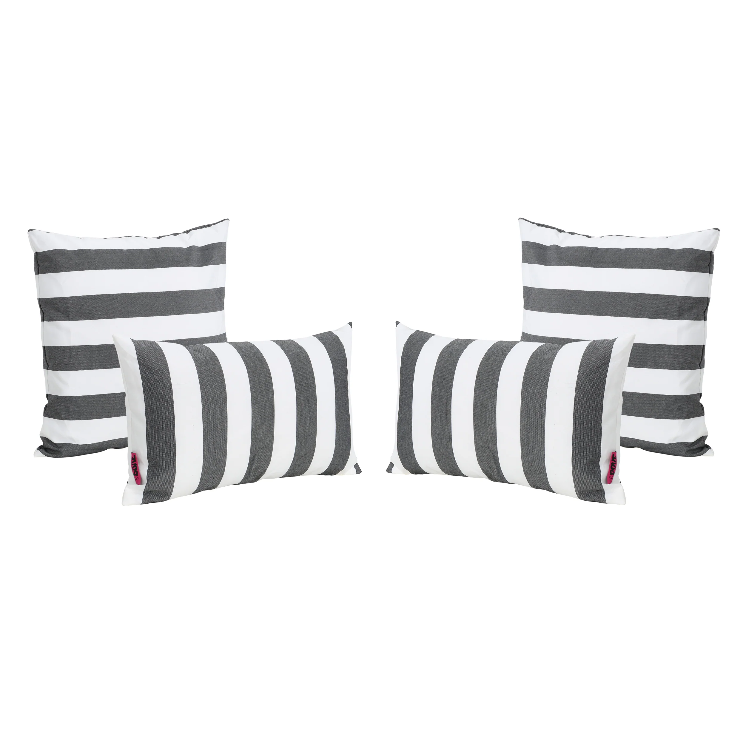 La Jolla Outdoor Water Resistant Square and Rectangular Throw Pillows - Set of 4 - furnishings