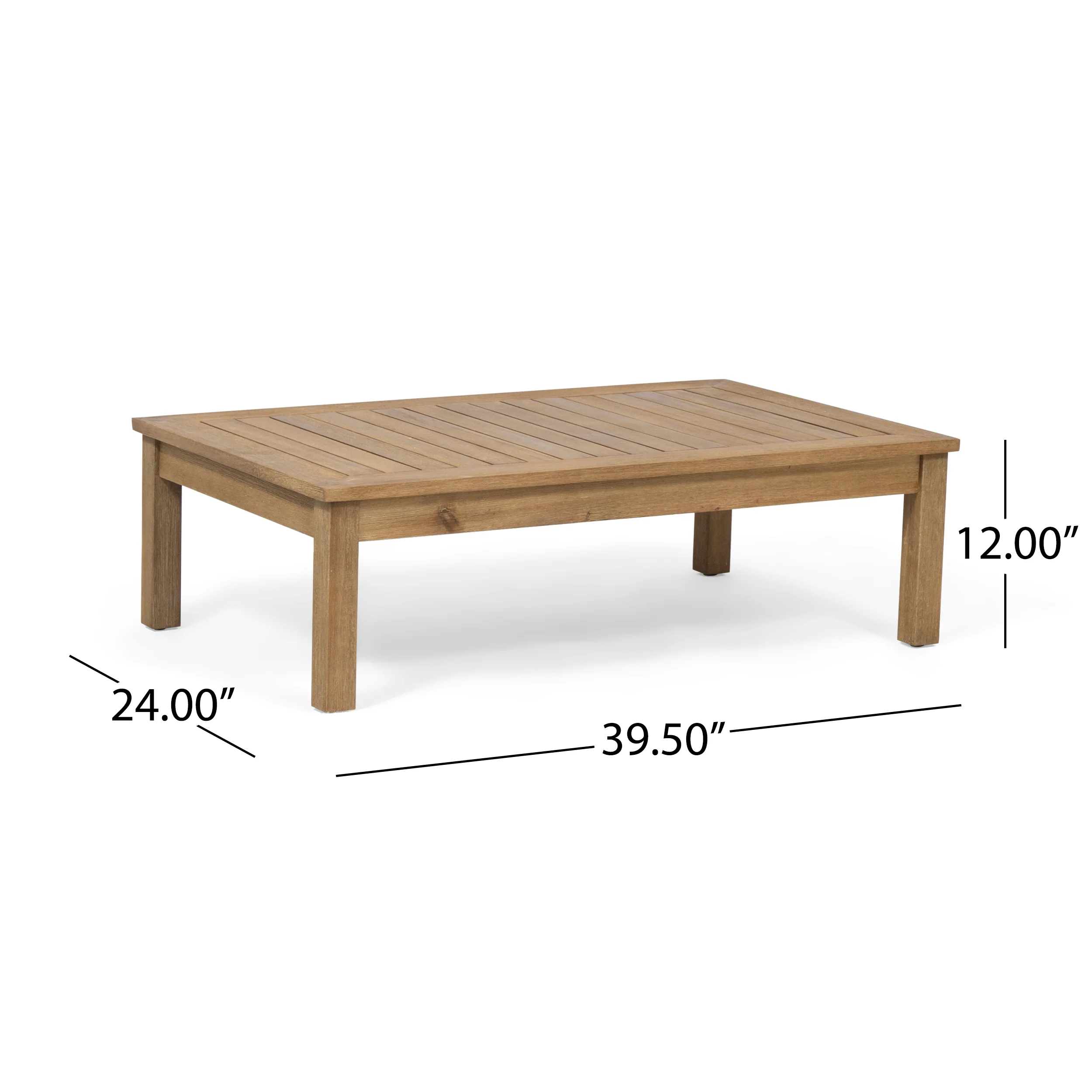 Iris Outdoor 4 Seater Acacia Wood Chat Set with Cushions - furnishings