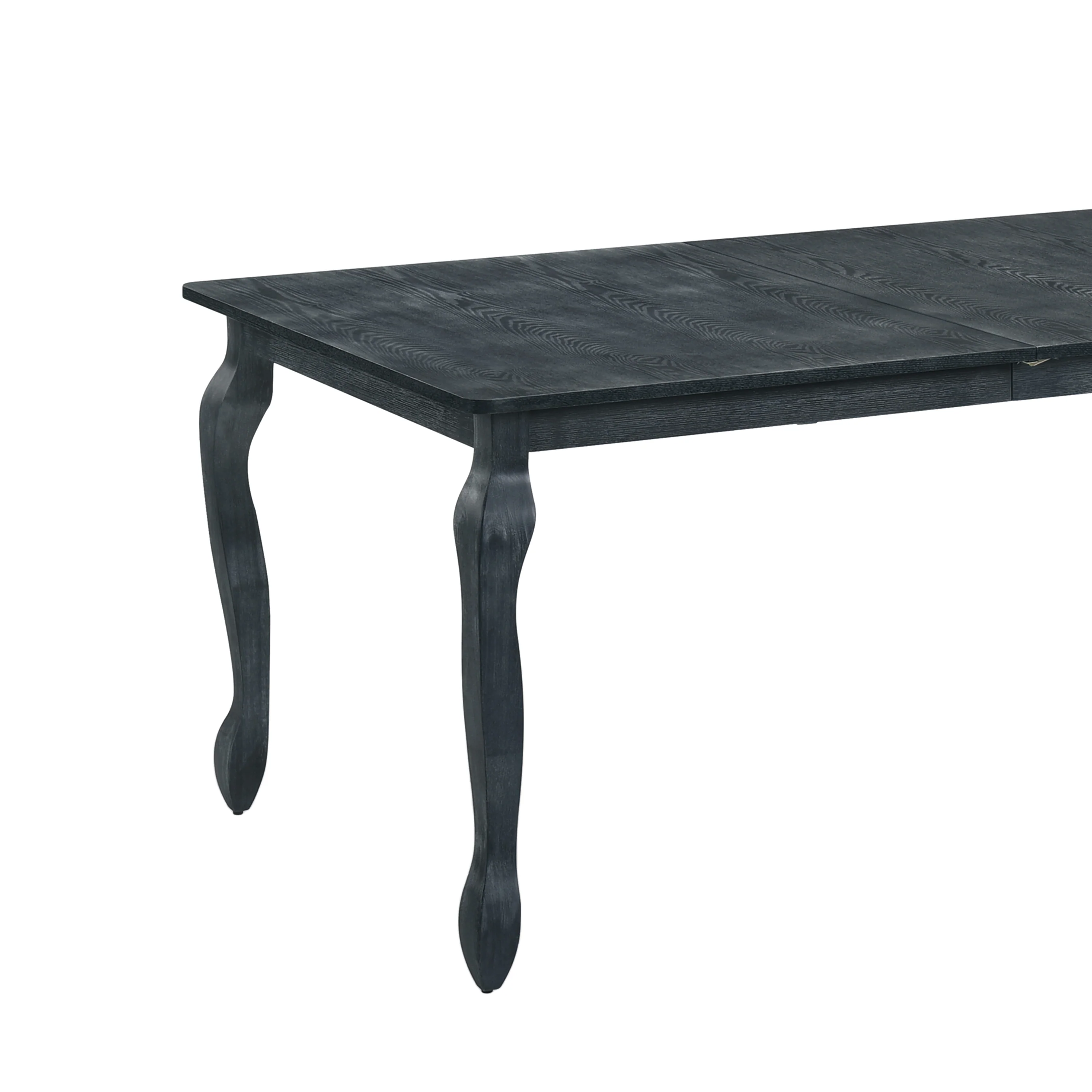 Comisky French Country Fabric Upholstered Wood Expandable 7 Piece Dining Set - furnishings