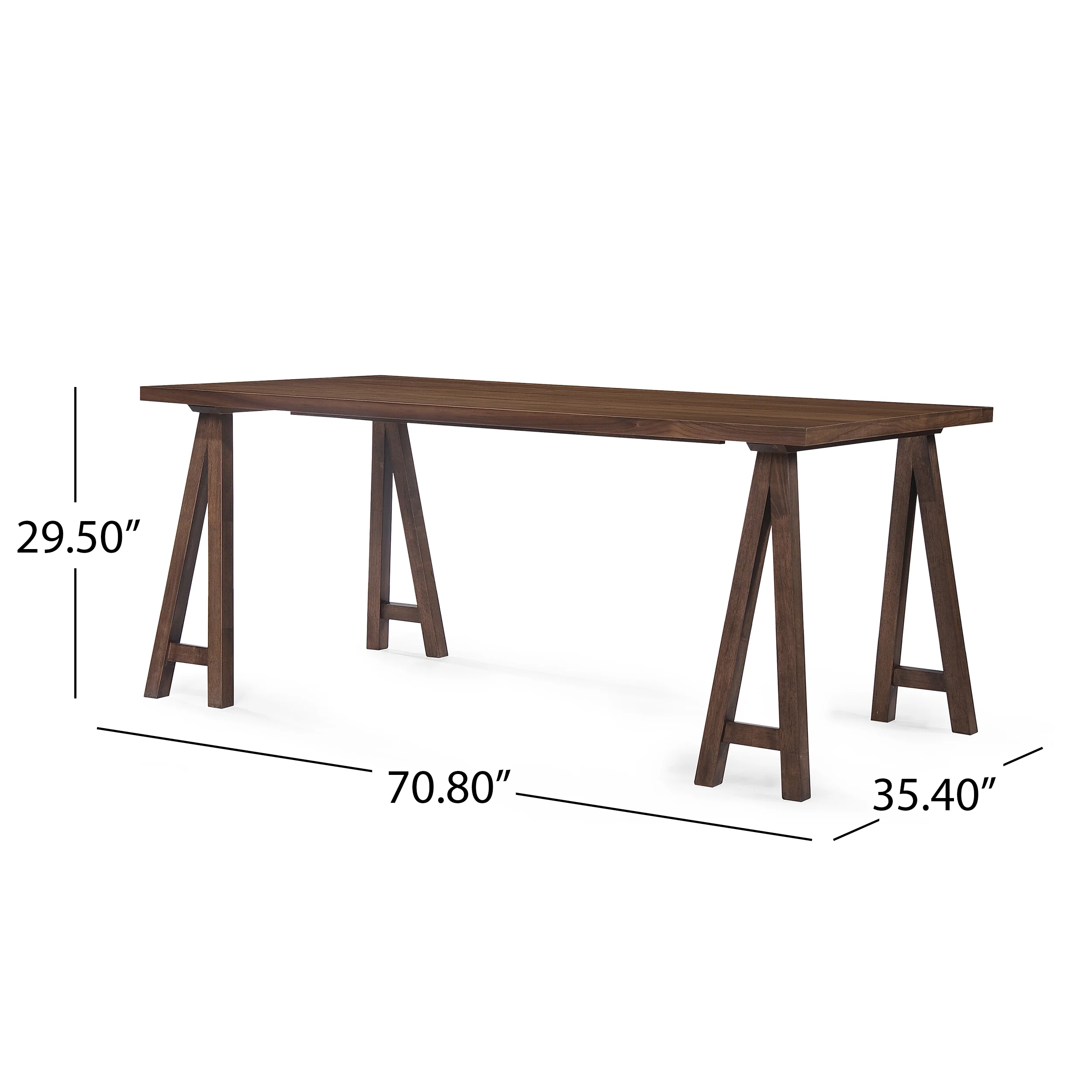Turat Mid-Century Modern 7 Piece Dining Set with A-Frame Table - furnishings