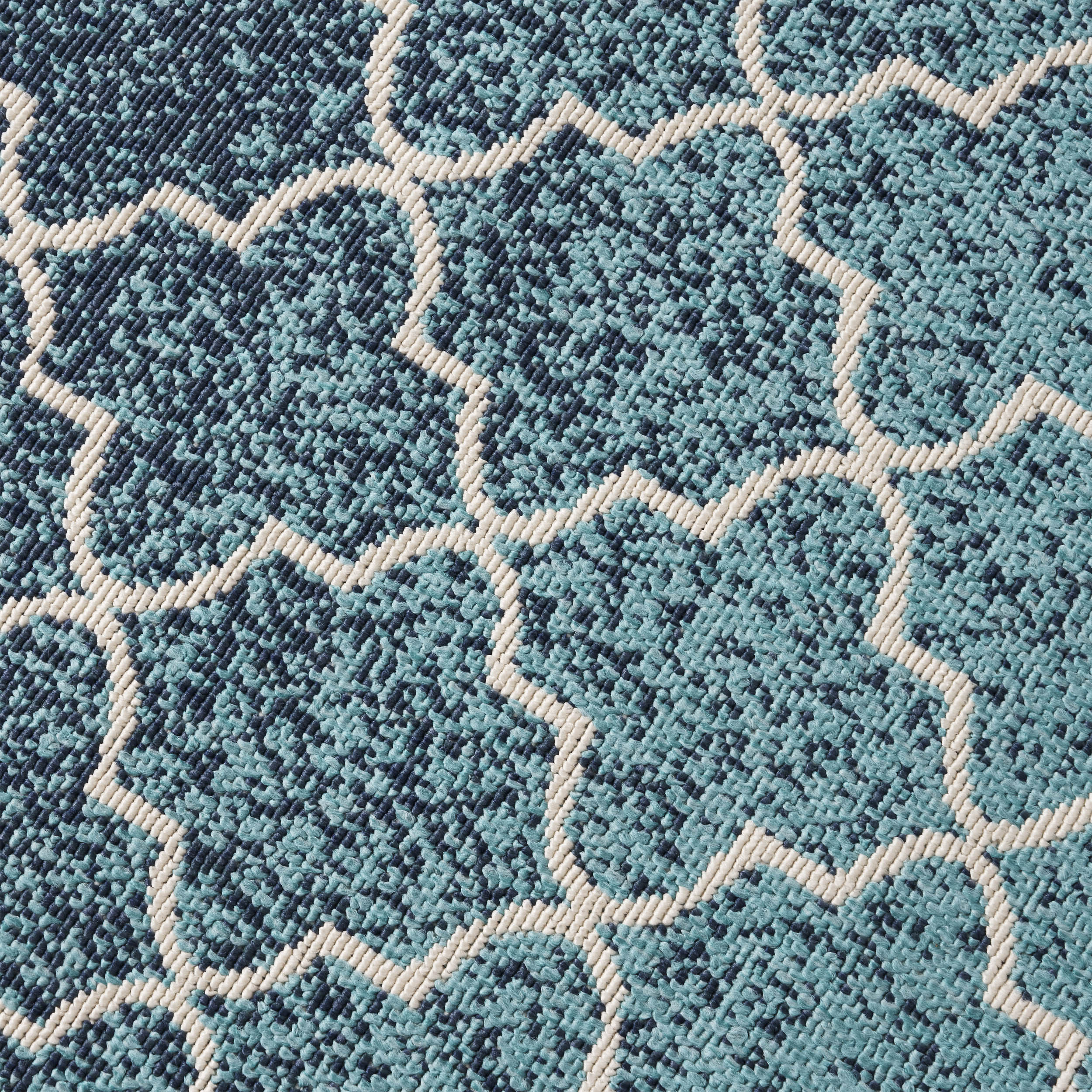 Sweety Outdoor Ombre Area Rug, Blue and Ivory - furnishings