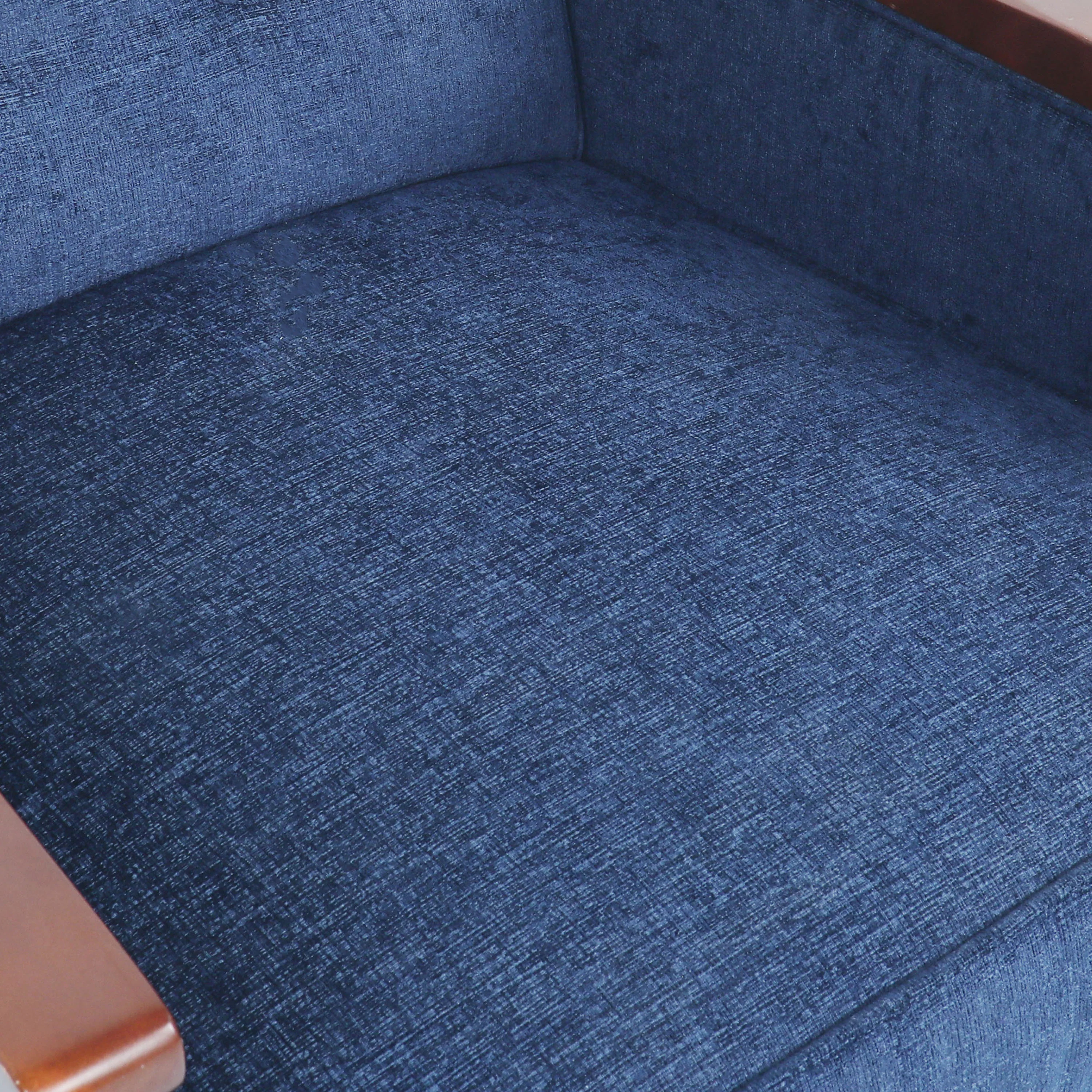 Albatros Mid Century Modern Fabric Tufted Wood Pushback Recliner - furnishings