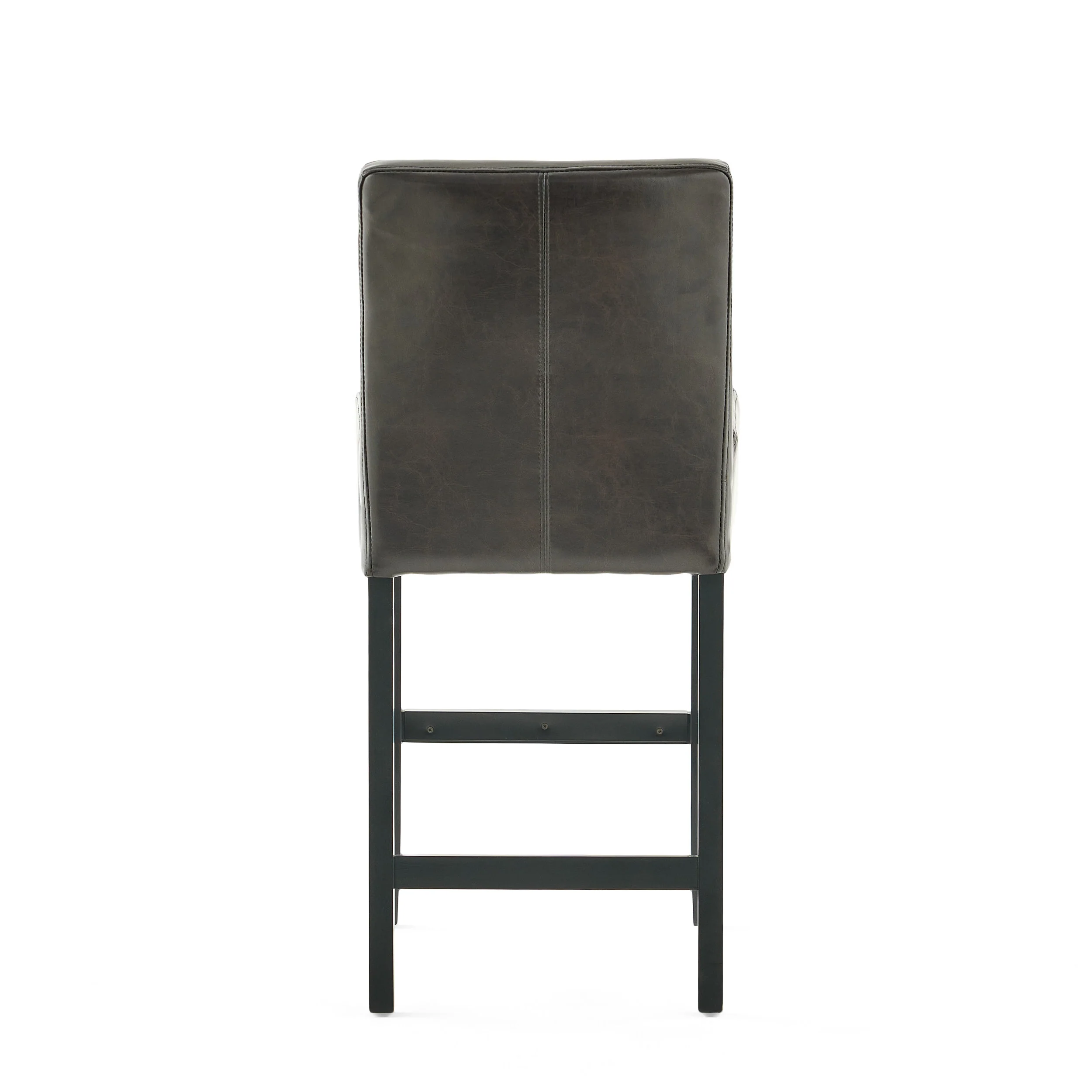 Seigel 19-Inch Brown Bonded Leather Counter Stool (Set of 2) - furnishings