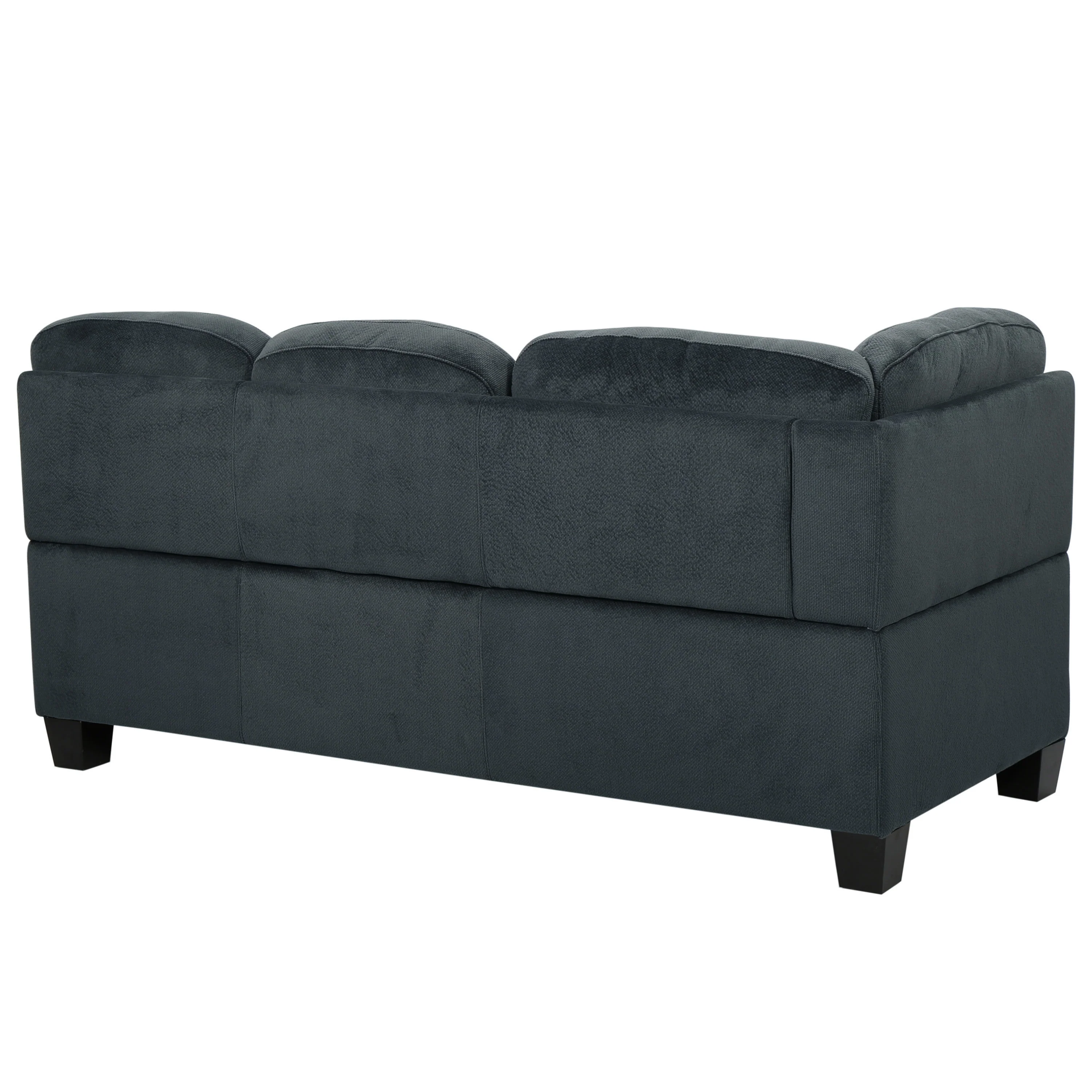 Gotham 3-piece Charcoal Fabric Sectional Sofa Set - furnishings