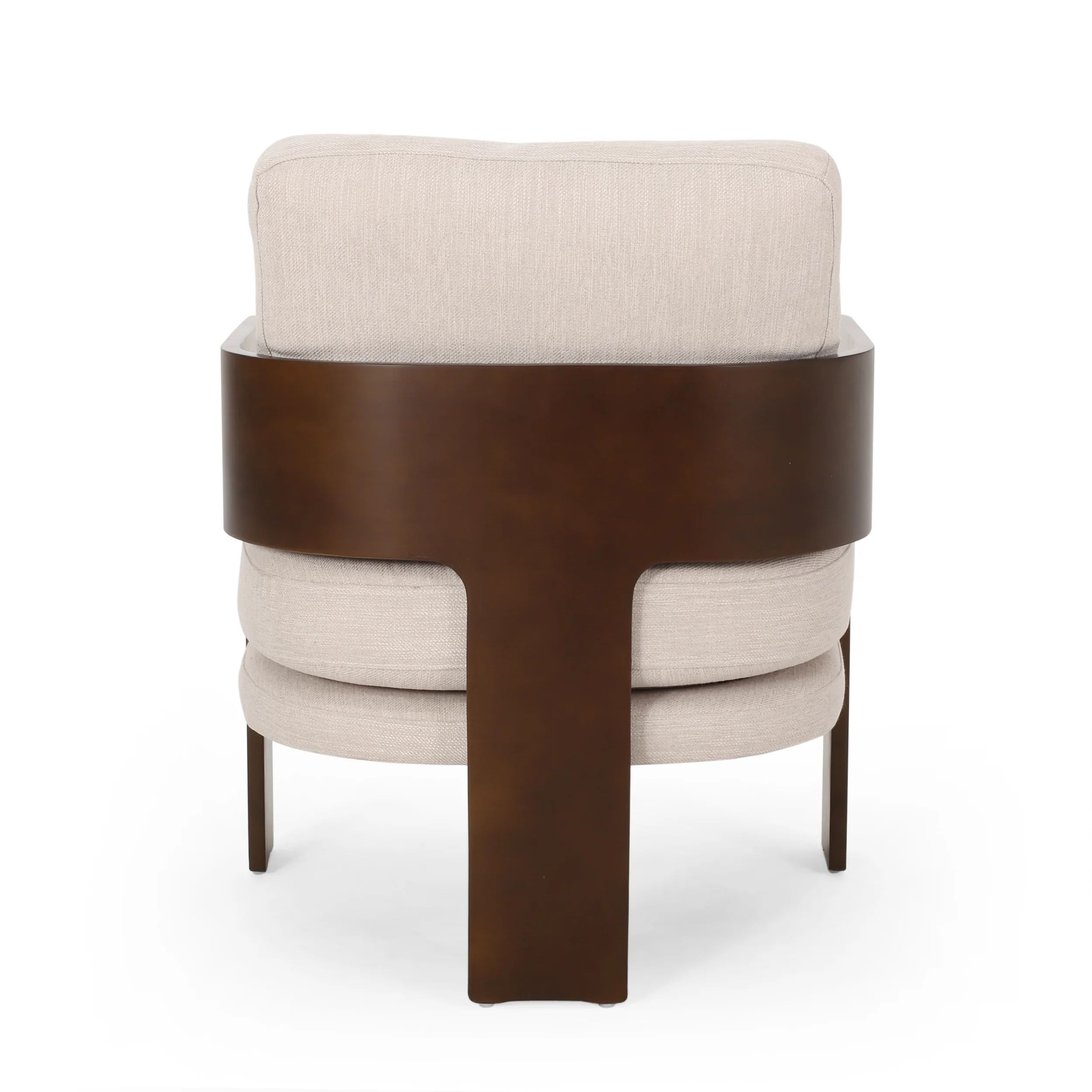 Grover Mid-Century Modern Fabric Bentwood Accent Chair - furnishings