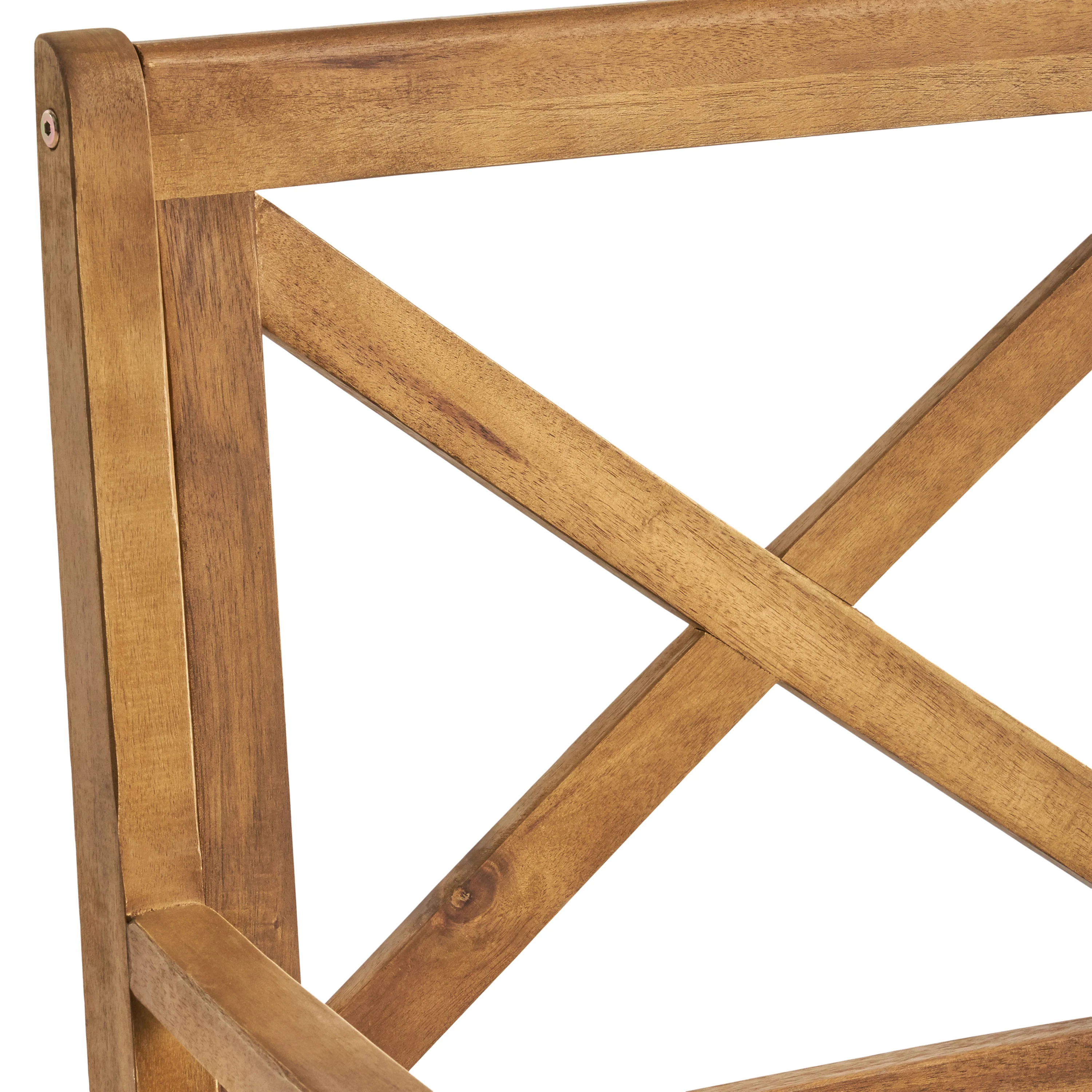 Justin Outdoor Farmhouse Slat-Top 7 Piece Acacia Wood Dining Set with Cushions - furnishings