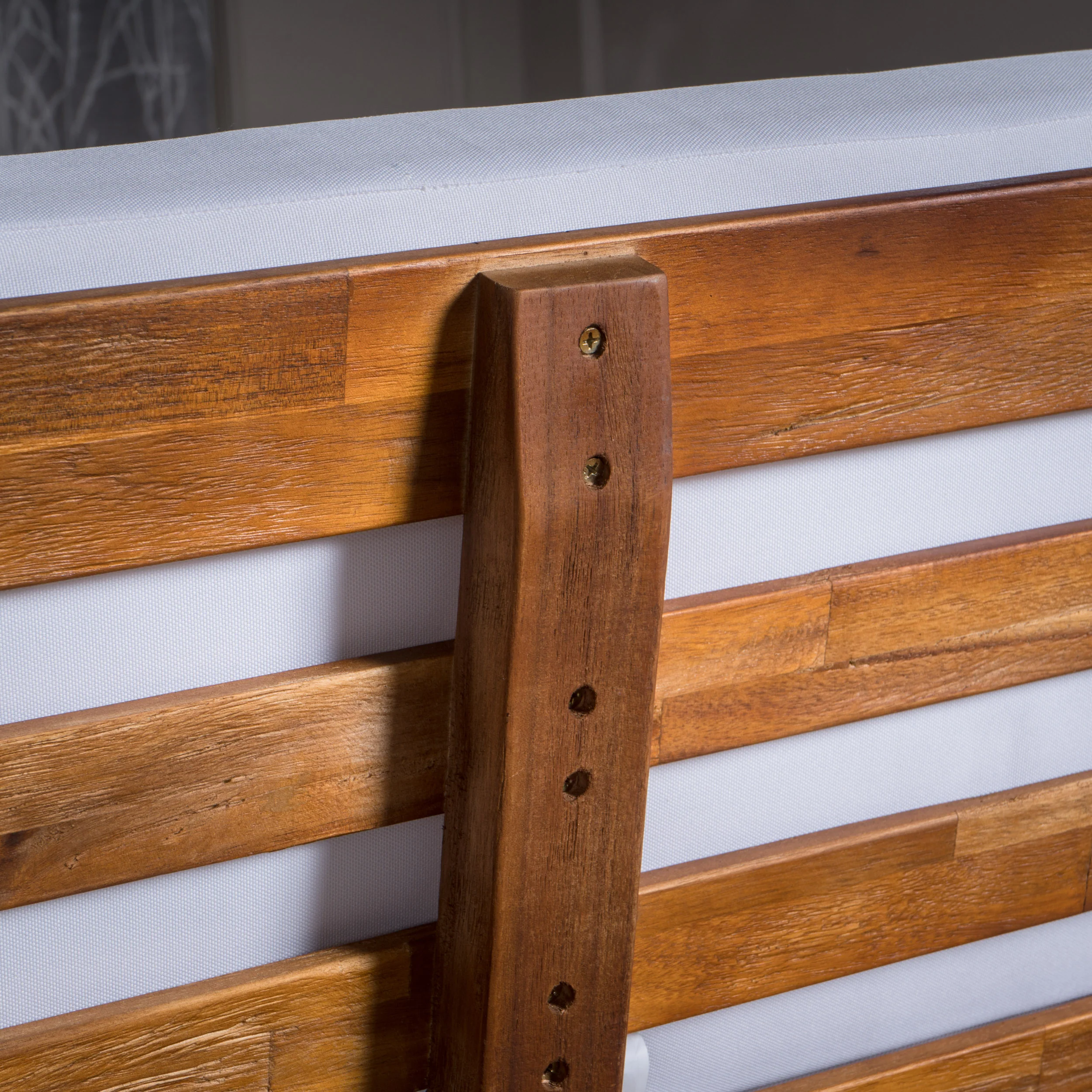 Emmory Indoor Minimalist Wood Right Sided Settee - furnishings