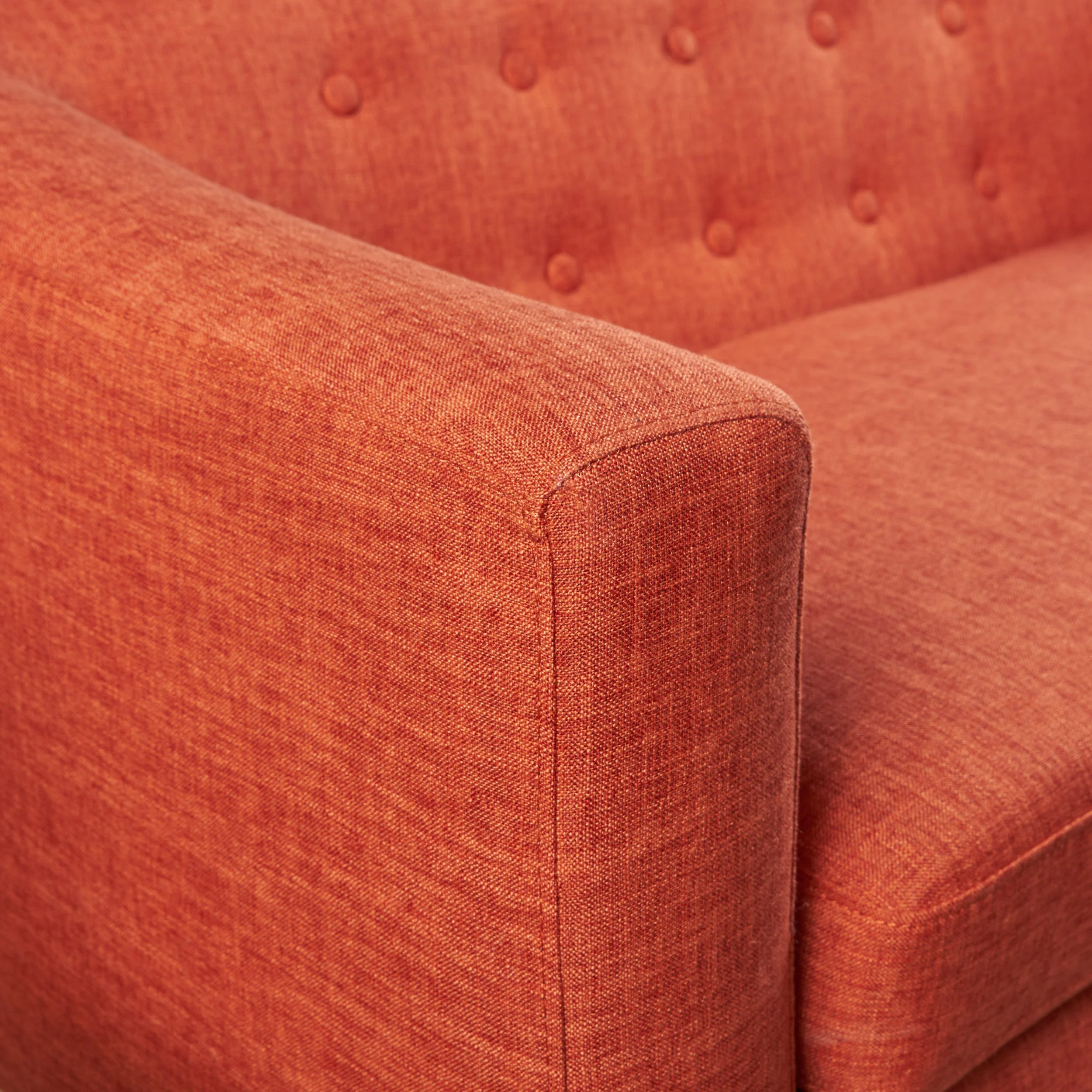 Brony Button Back Mid Century Fabric Modern Loveseat - furnishings