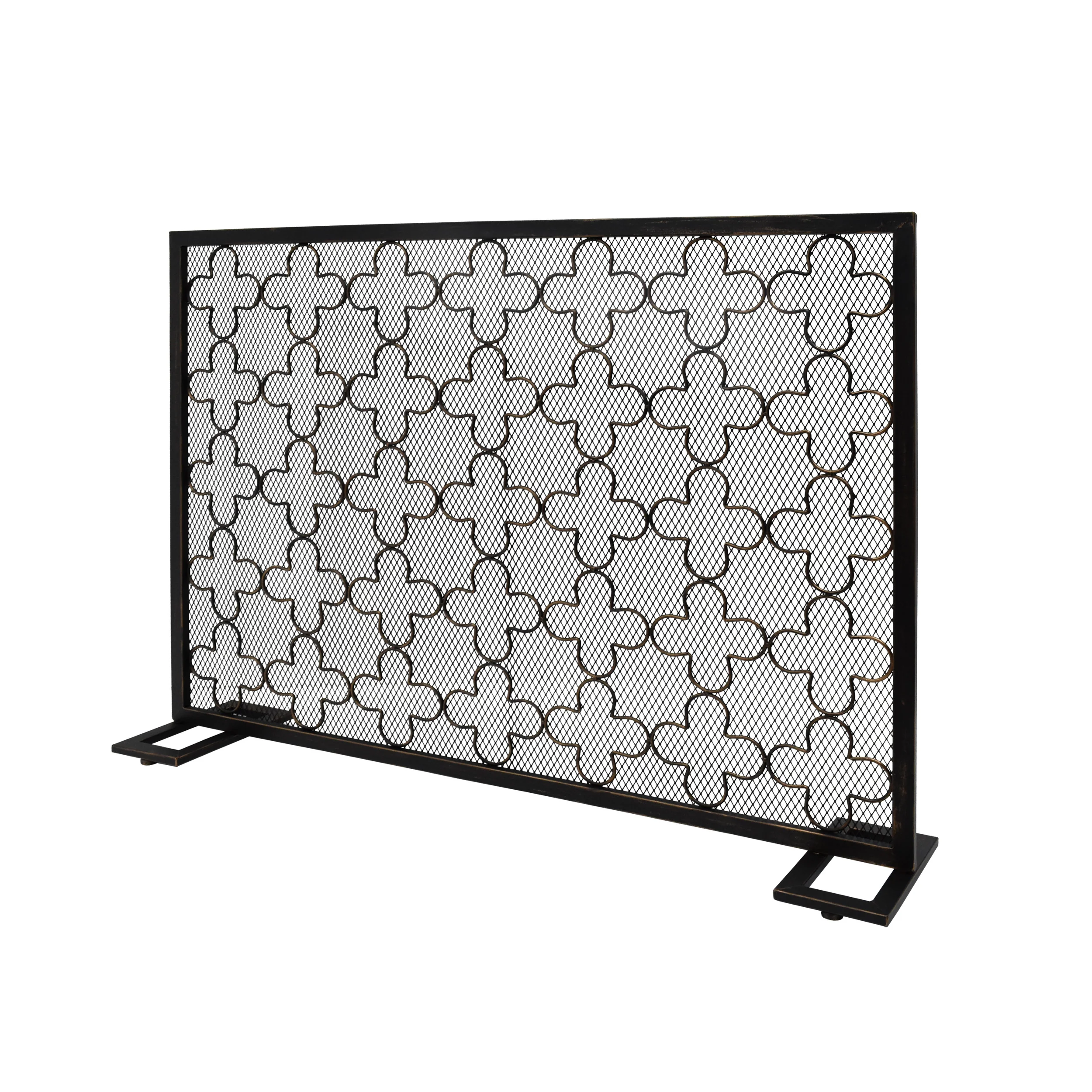 Uriah Modern Single PanelIron Firescreen - furnishings