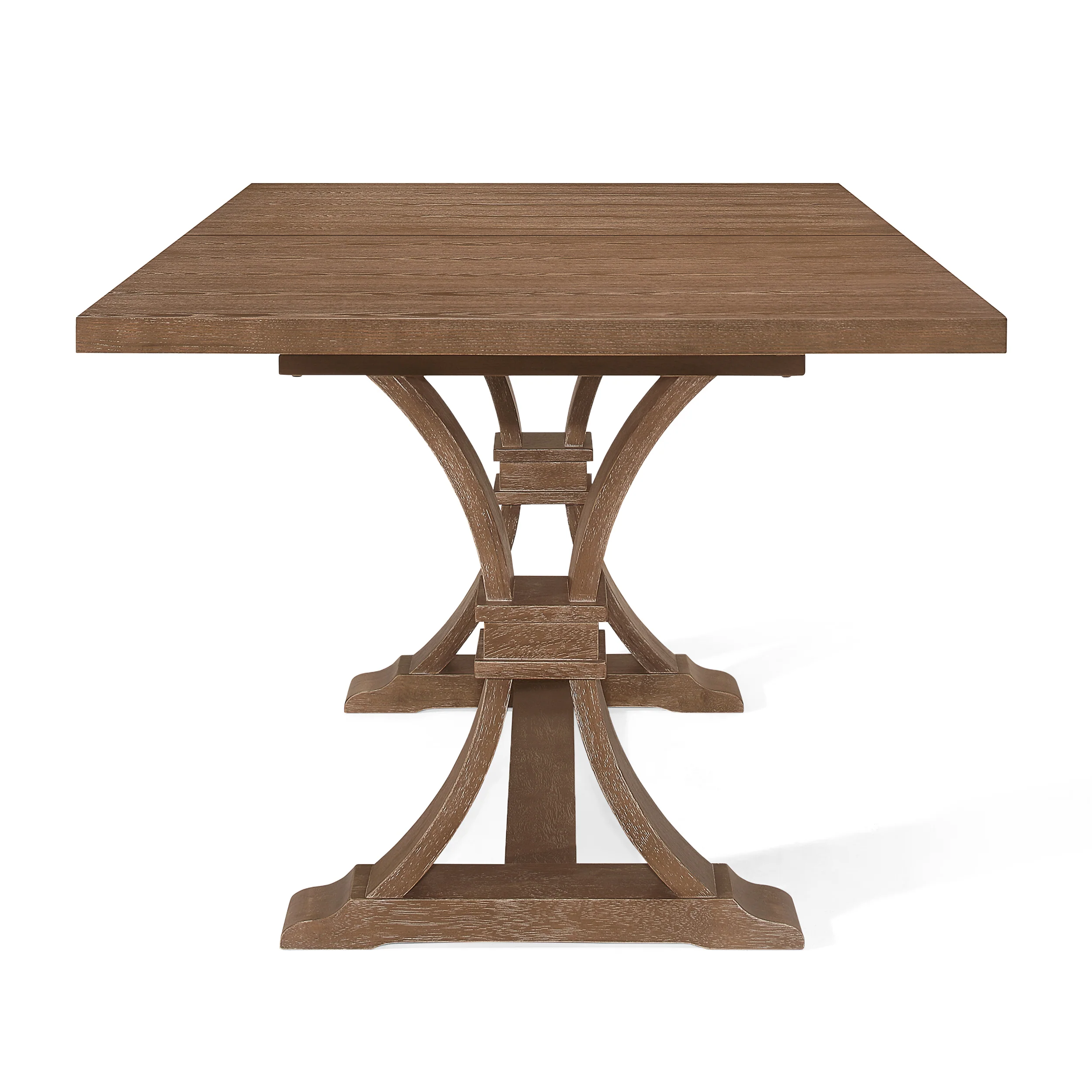 Luoma Rustic Wood Expandable Dining Table - furnishings
