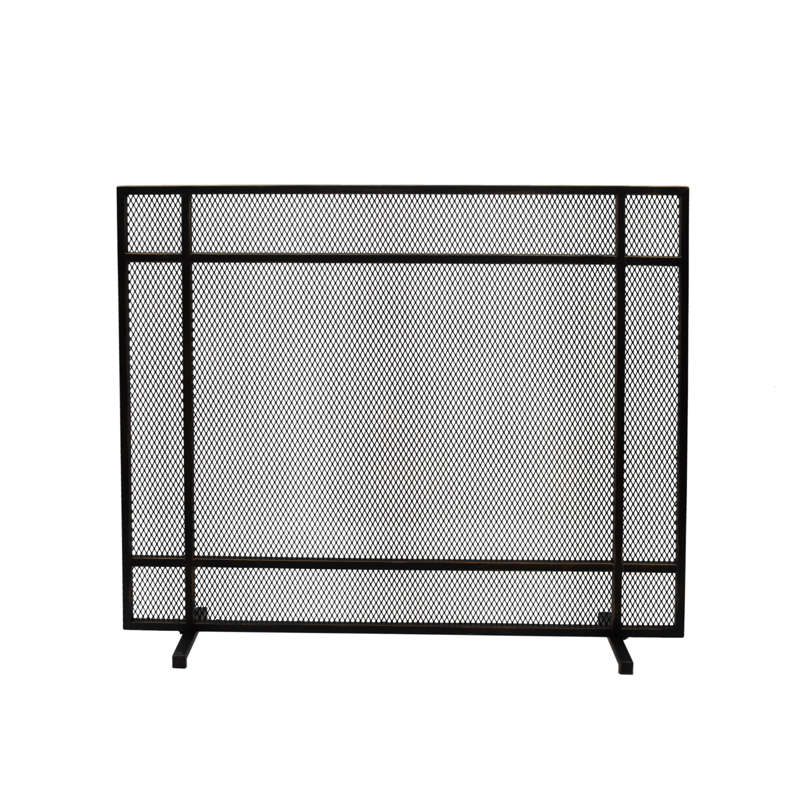 Markus Modern Single Panel Iron Firescreen - furnishings
