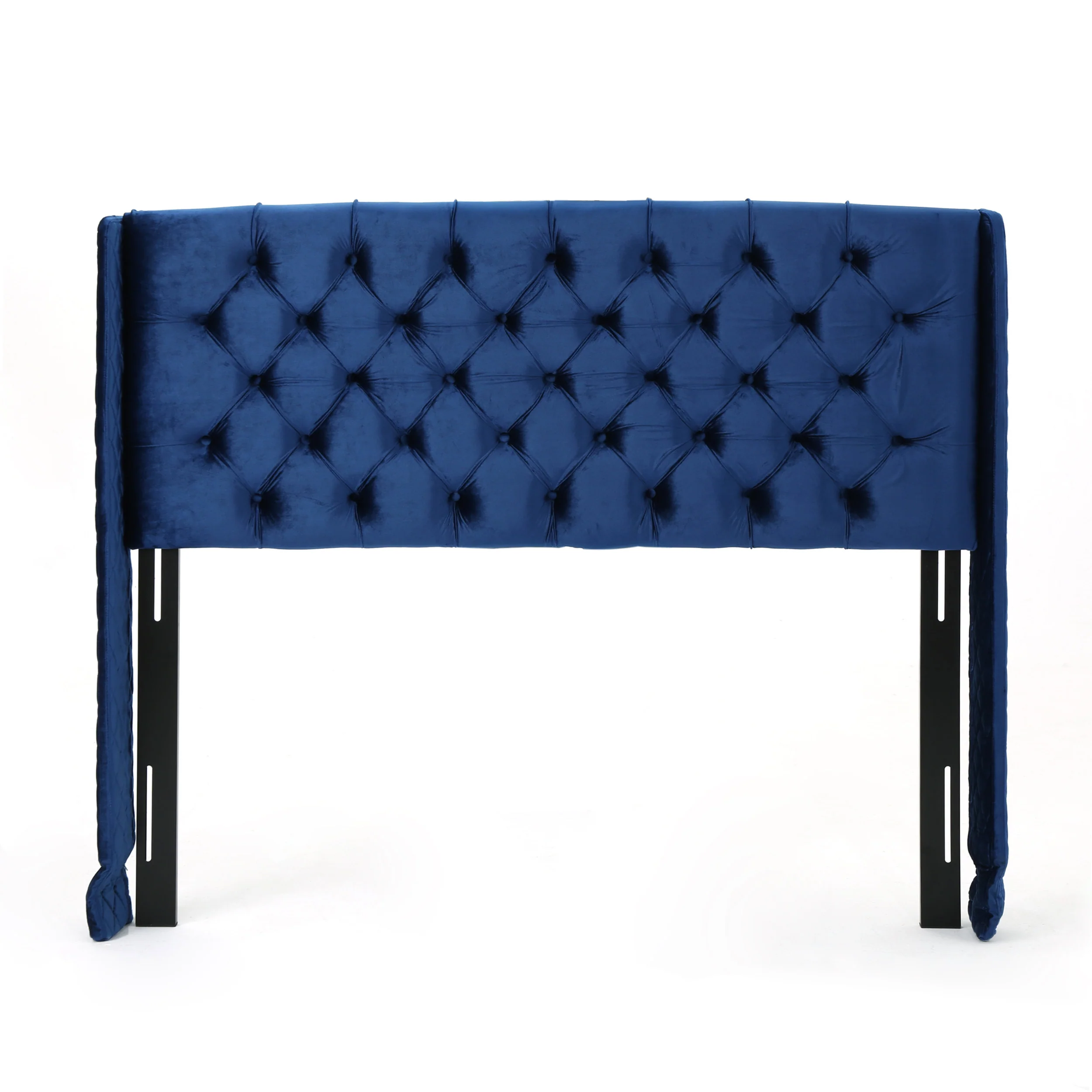 Lidia Wingback Queen Tufted Fabric Headboard - furnishings