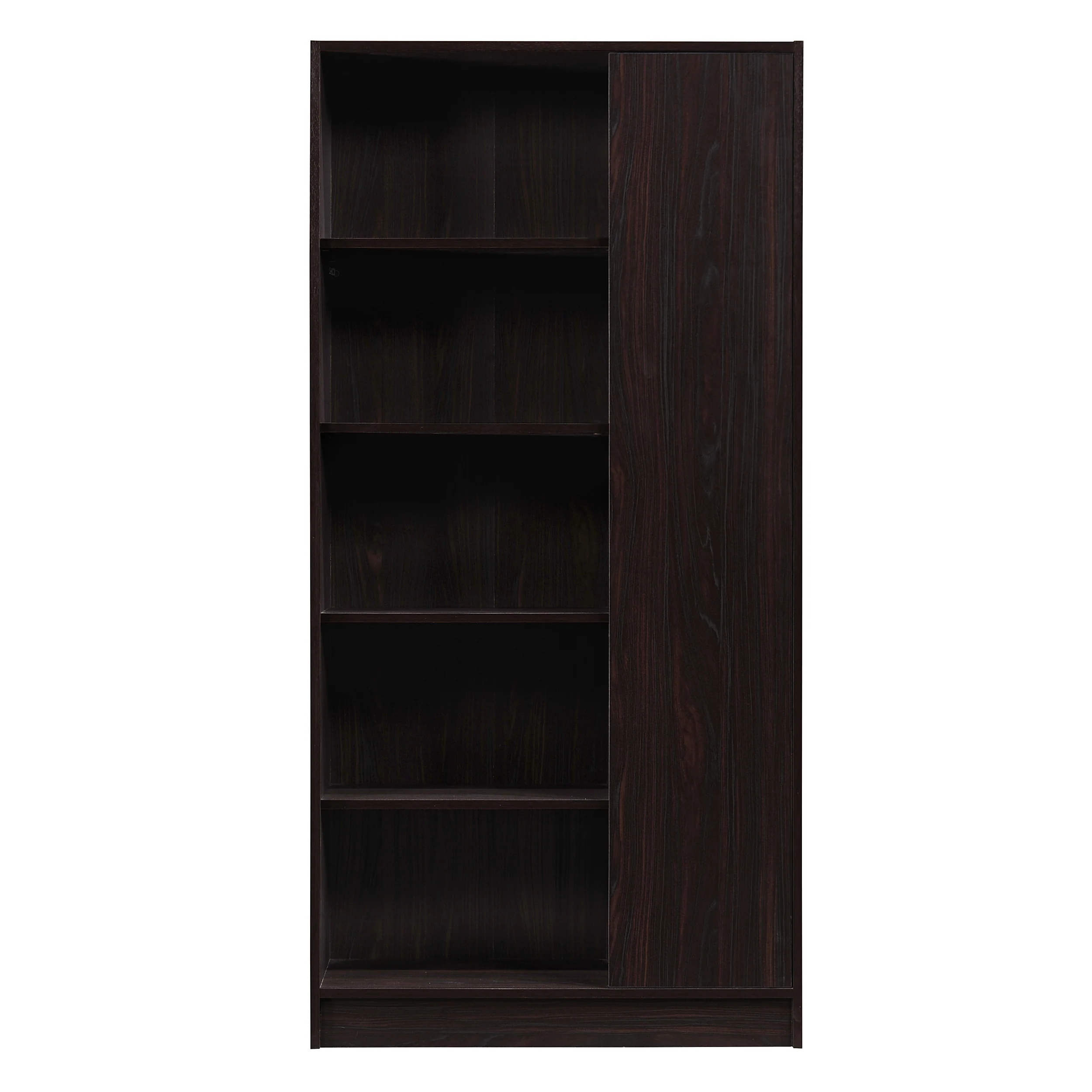 Annabelle Mid Century Modern 5-Shelf Bookcase - furnishings