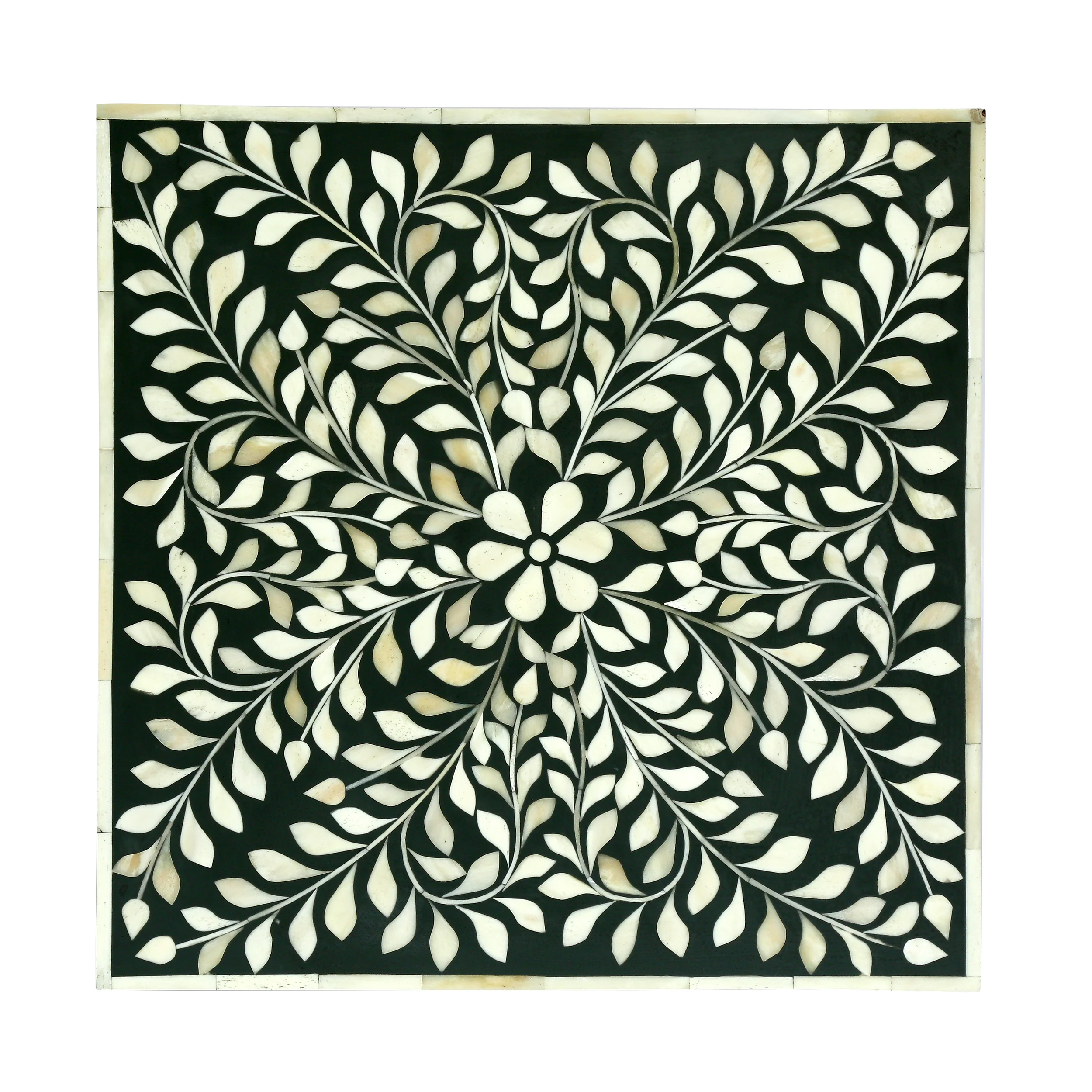 Sids Handcrafted Boho Mango Wood End Table - furnishings