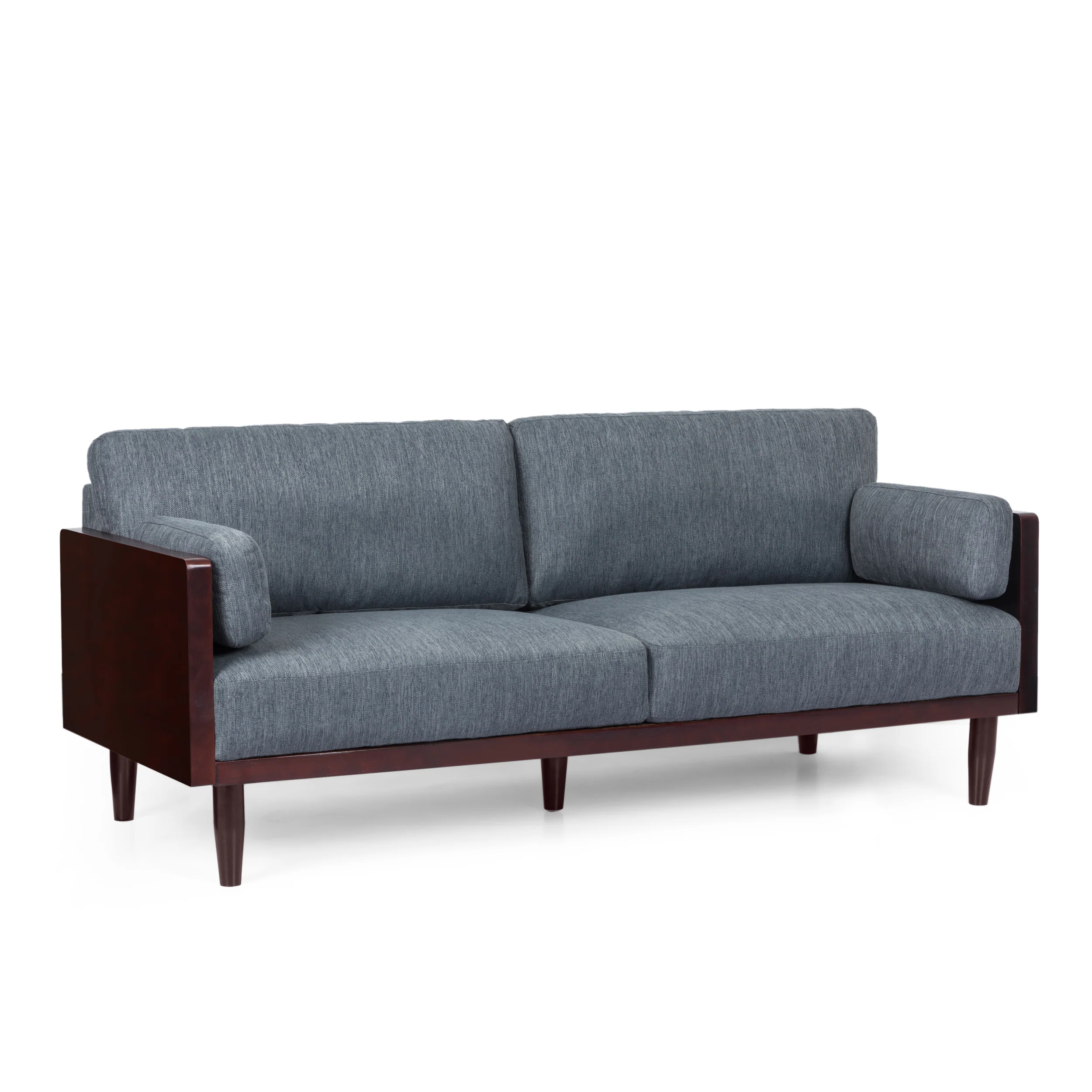 Bagan Mid-Century Modern Upholstered 3 Seater Sofa - furnishings