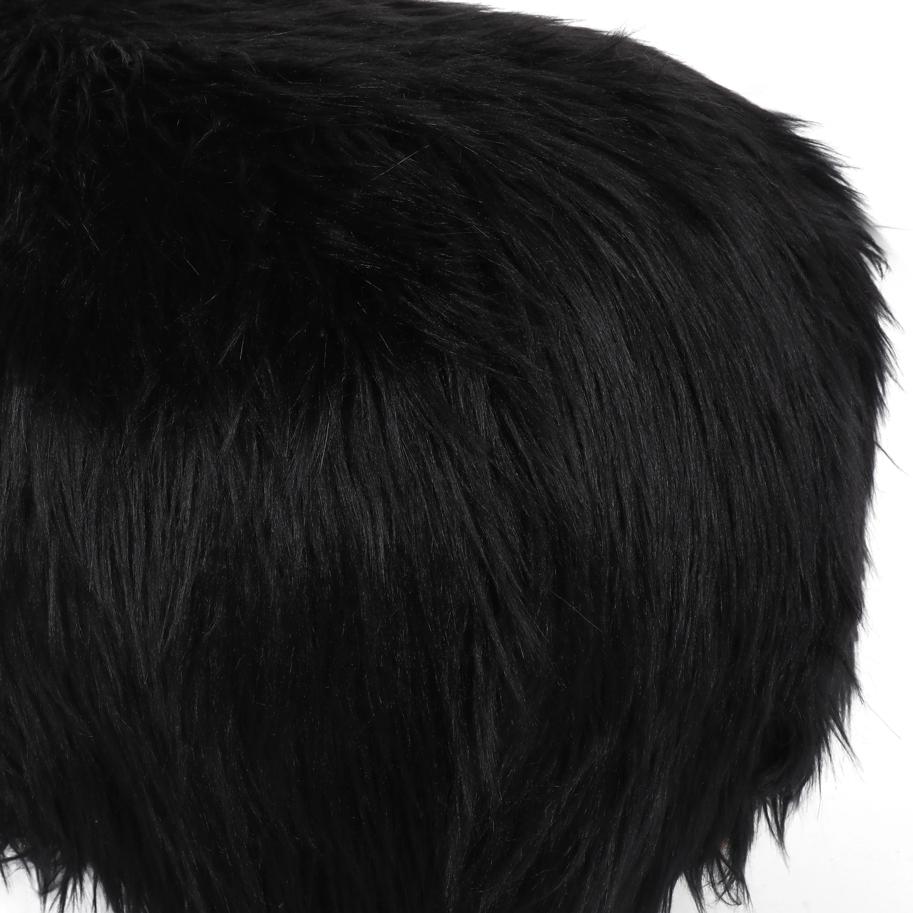 Kamla Furry Yak Ottoman - furnishings