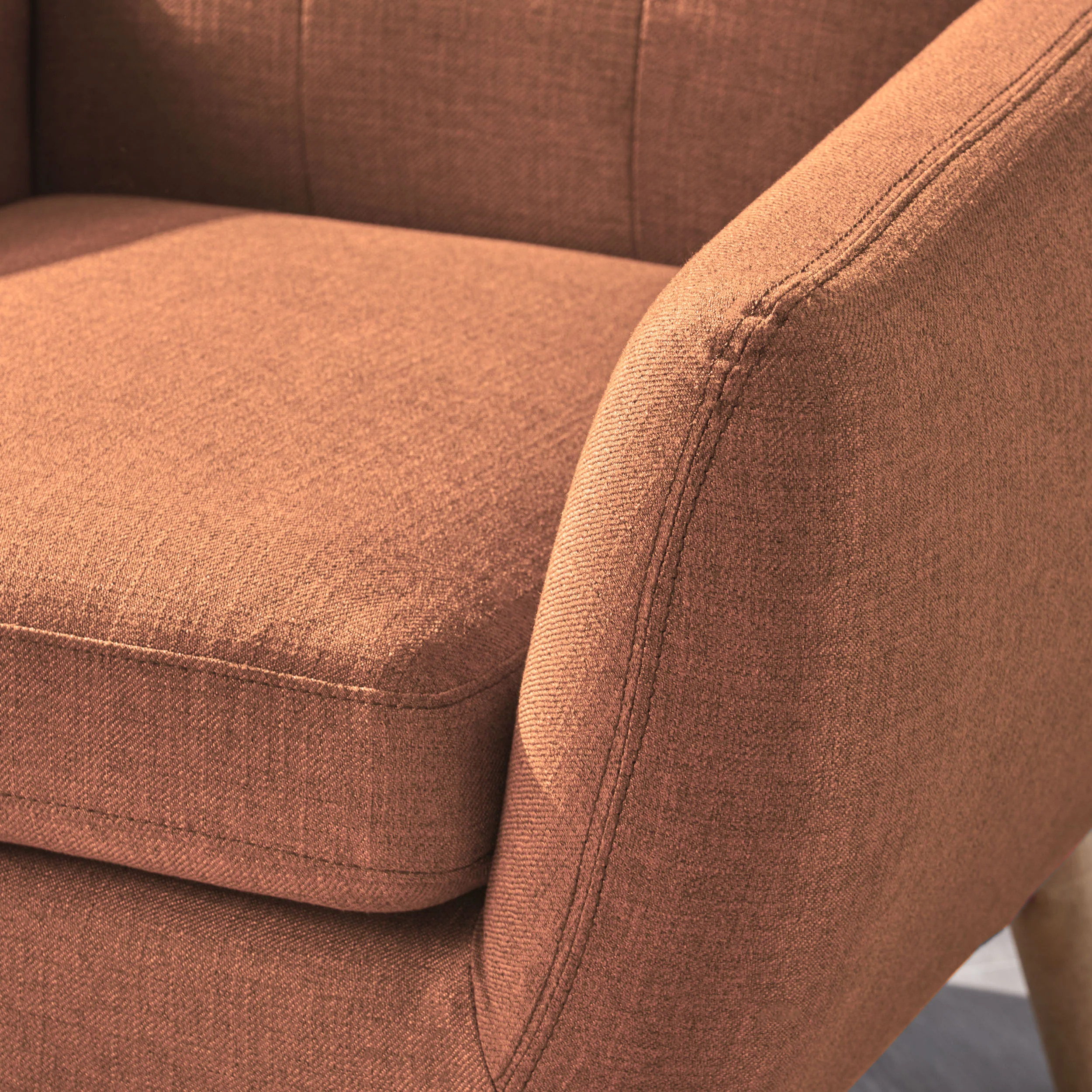 Joseline Mid Century Modern Petite Fabric Love Seat - furnishings