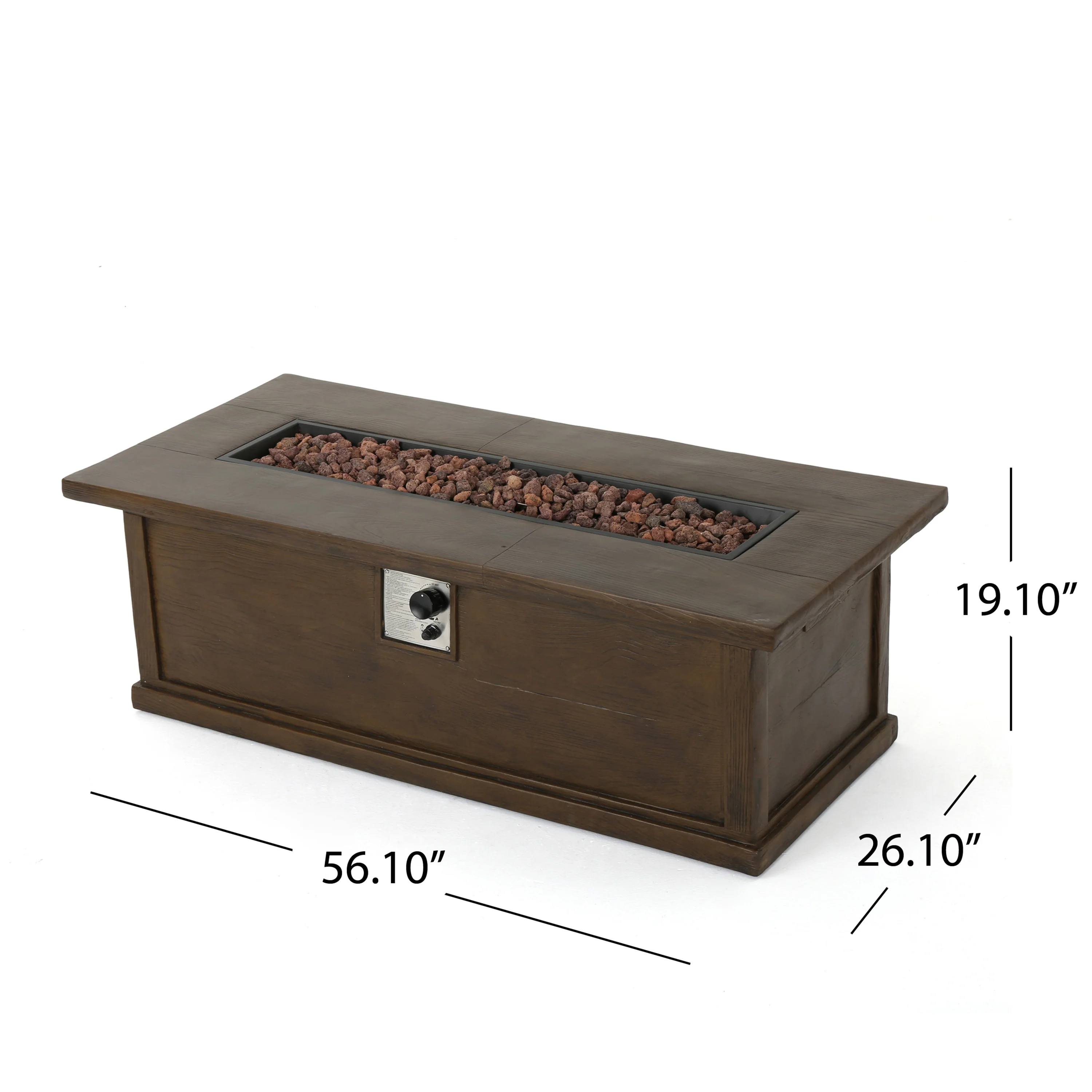 Voyage Outdoor 4 Seater Wicker Chat Set with Fire Pit - furnishings