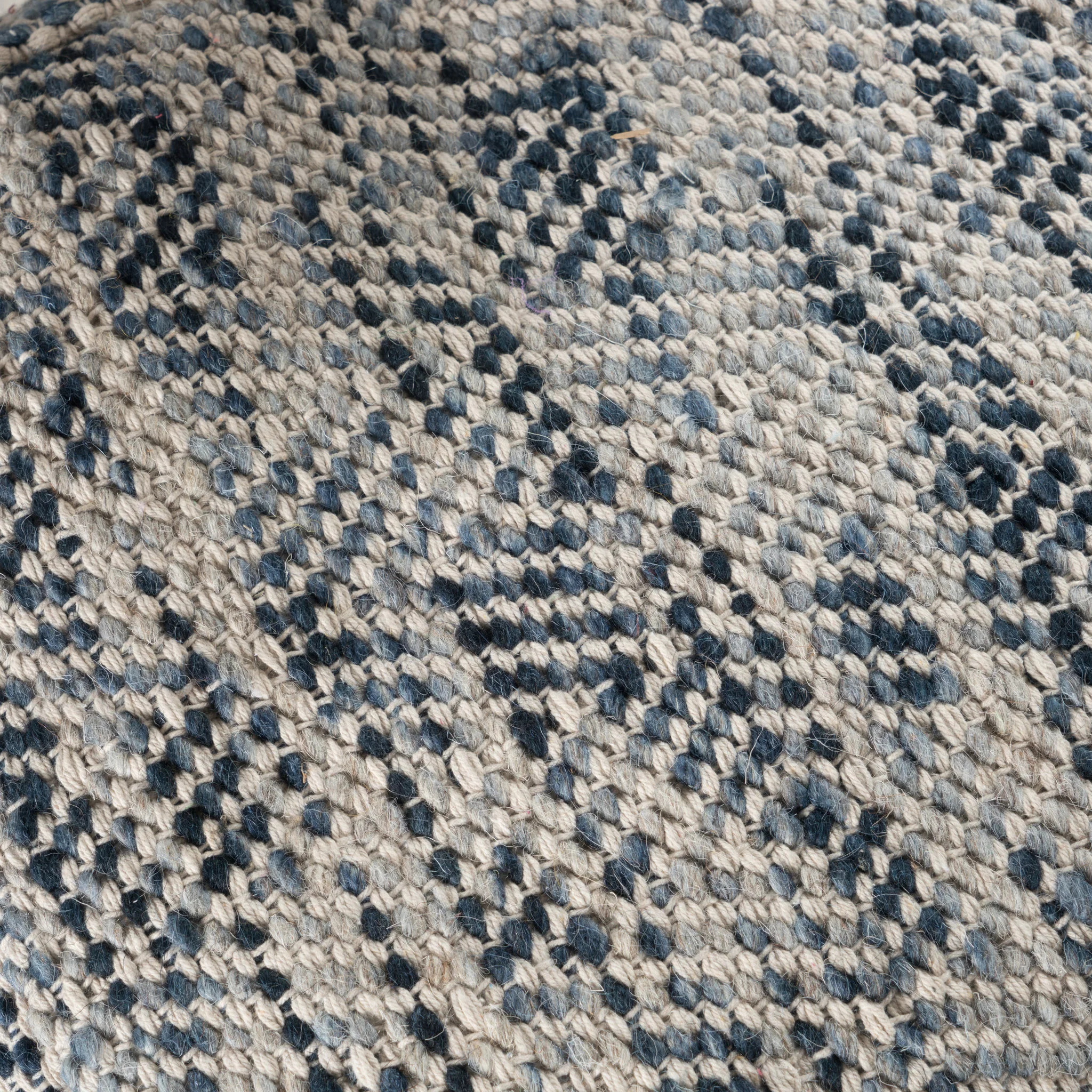 Bixby Handcrafted Boho Fabric Pouf - furnishings