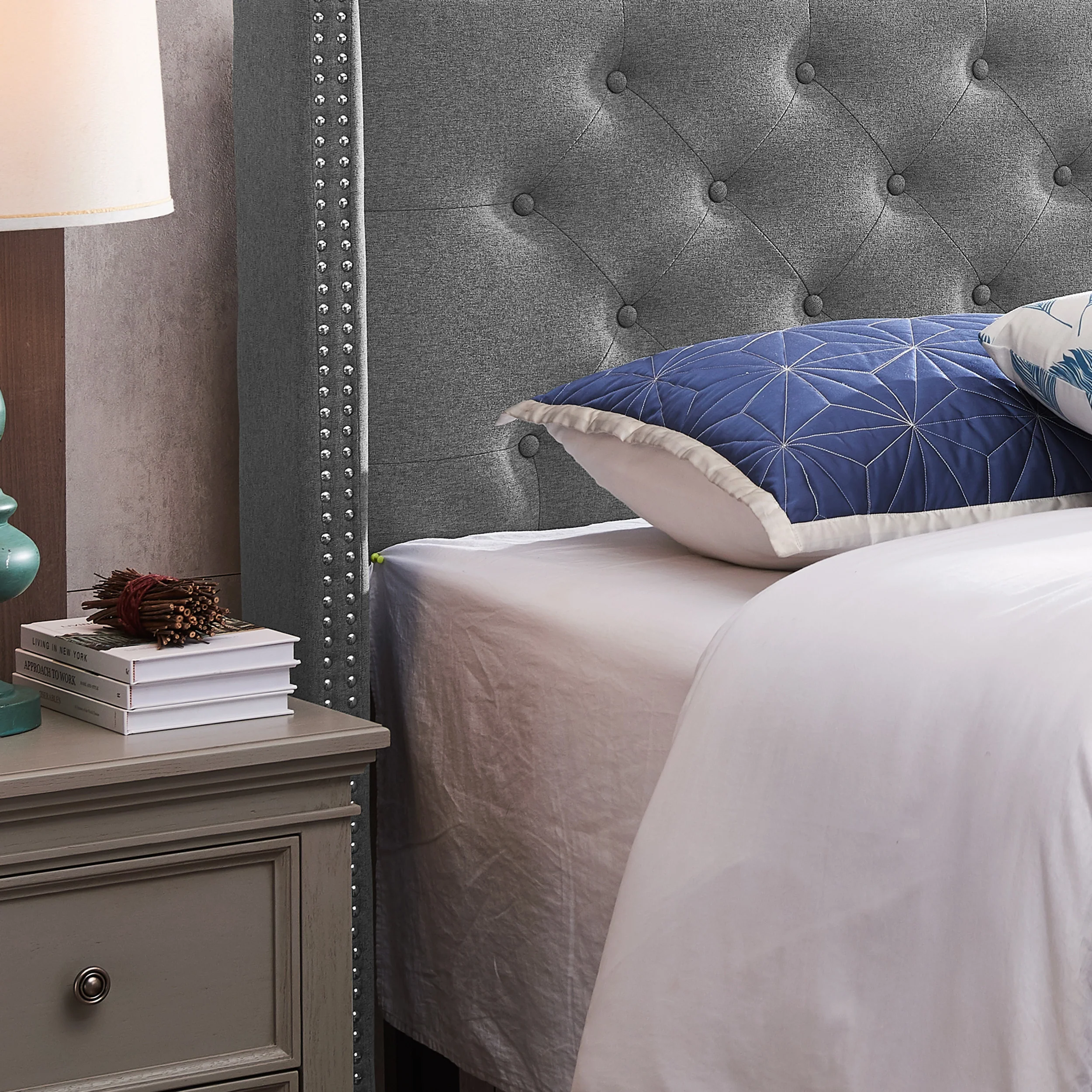 Ray Contemporary Upholstered King / Cal King Headboard - furnishings