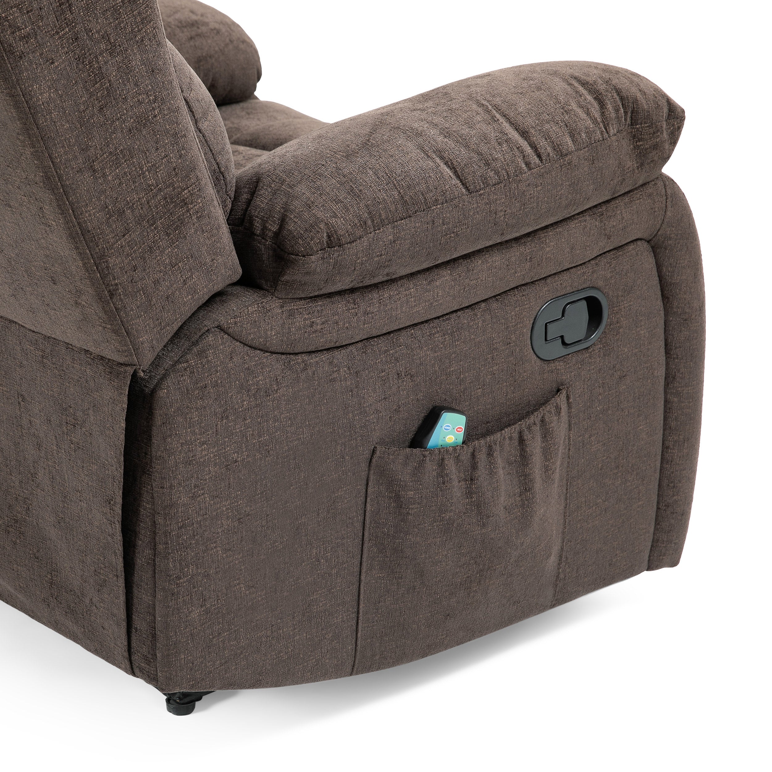 Lexie Contemporary Pillow Tufted Massage Recliner - furnishings