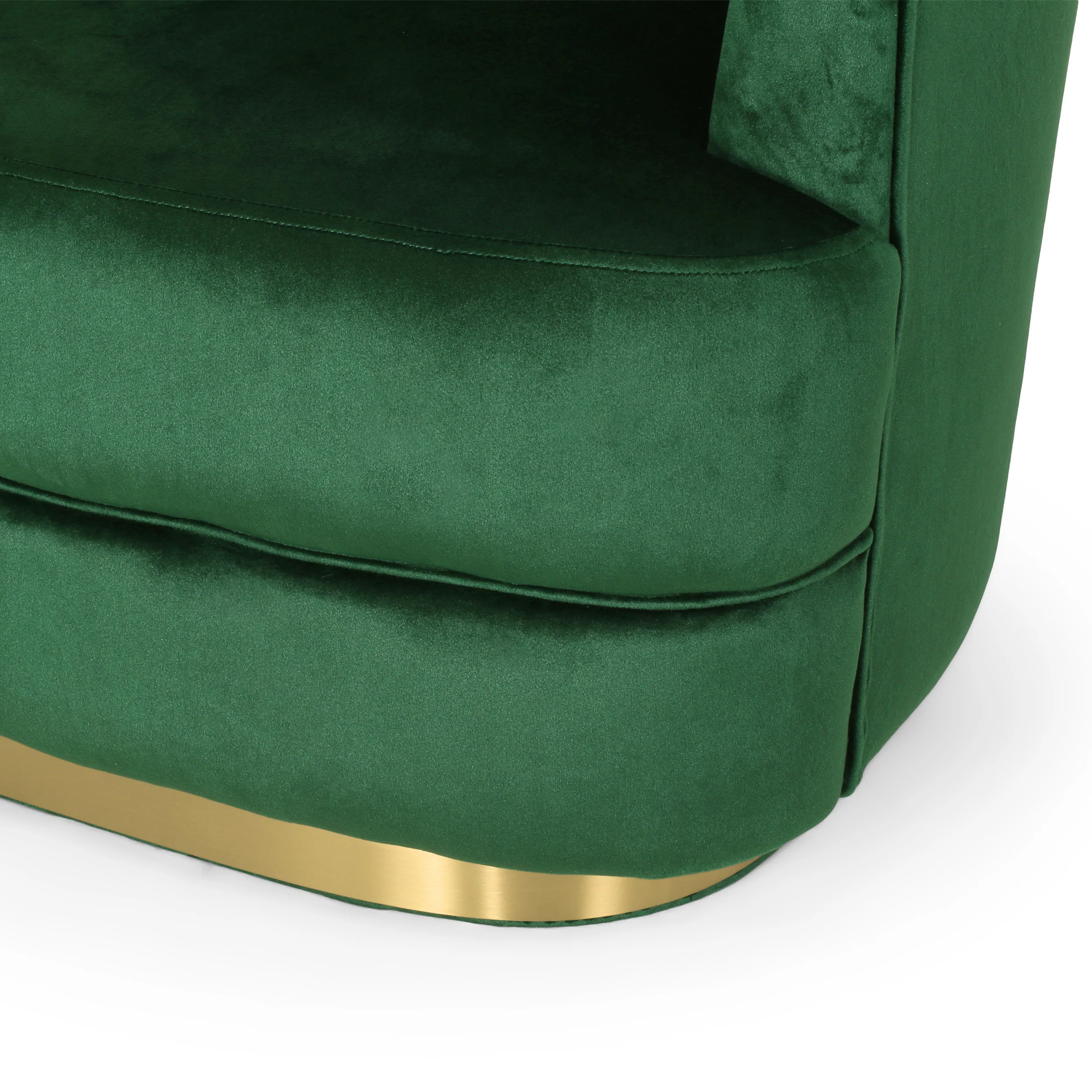 Caily Modern Glam Channel Stitch Velvet Club Chair - furnishings