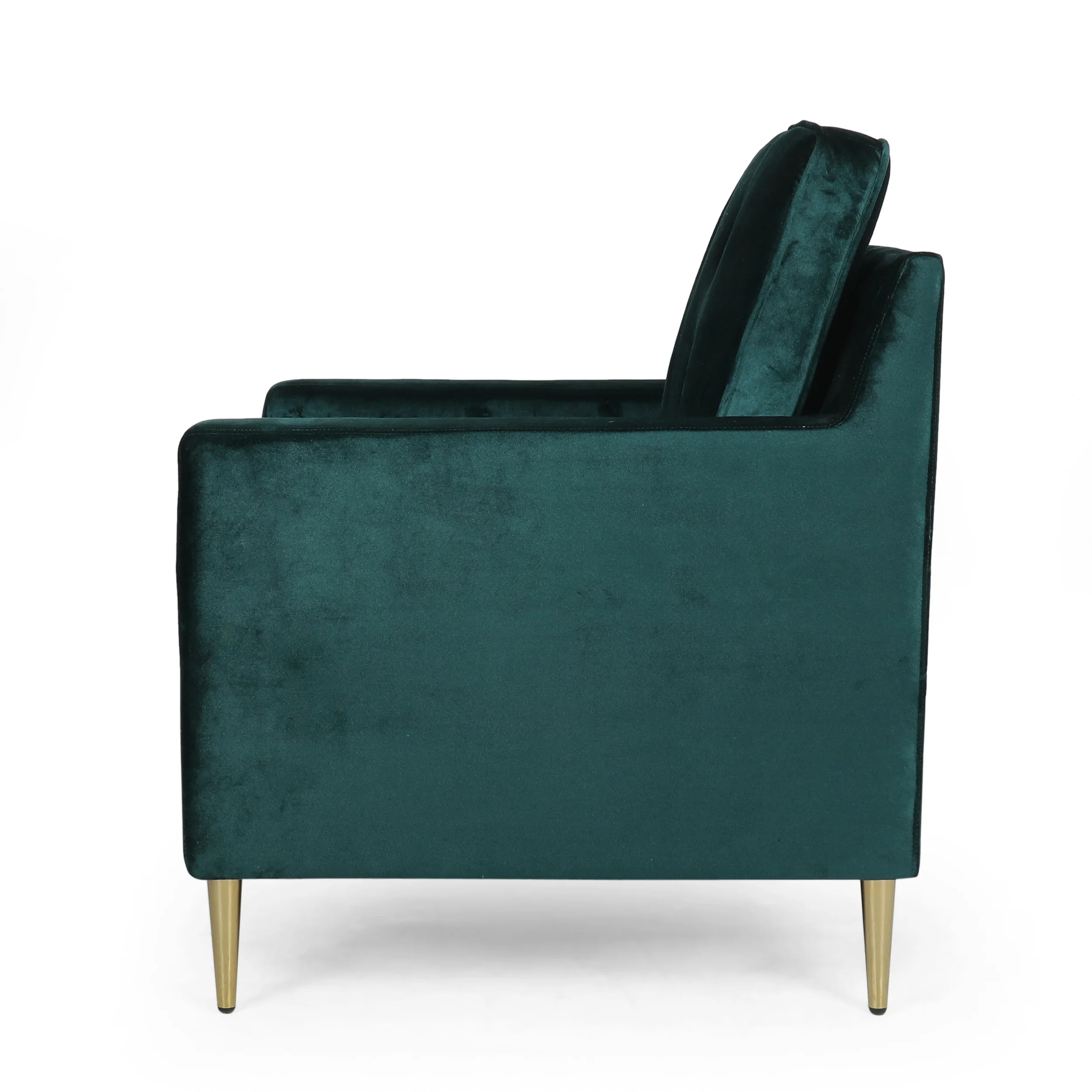 Taylea Modern Glam Tufted Velvet Club Chair - furnishings