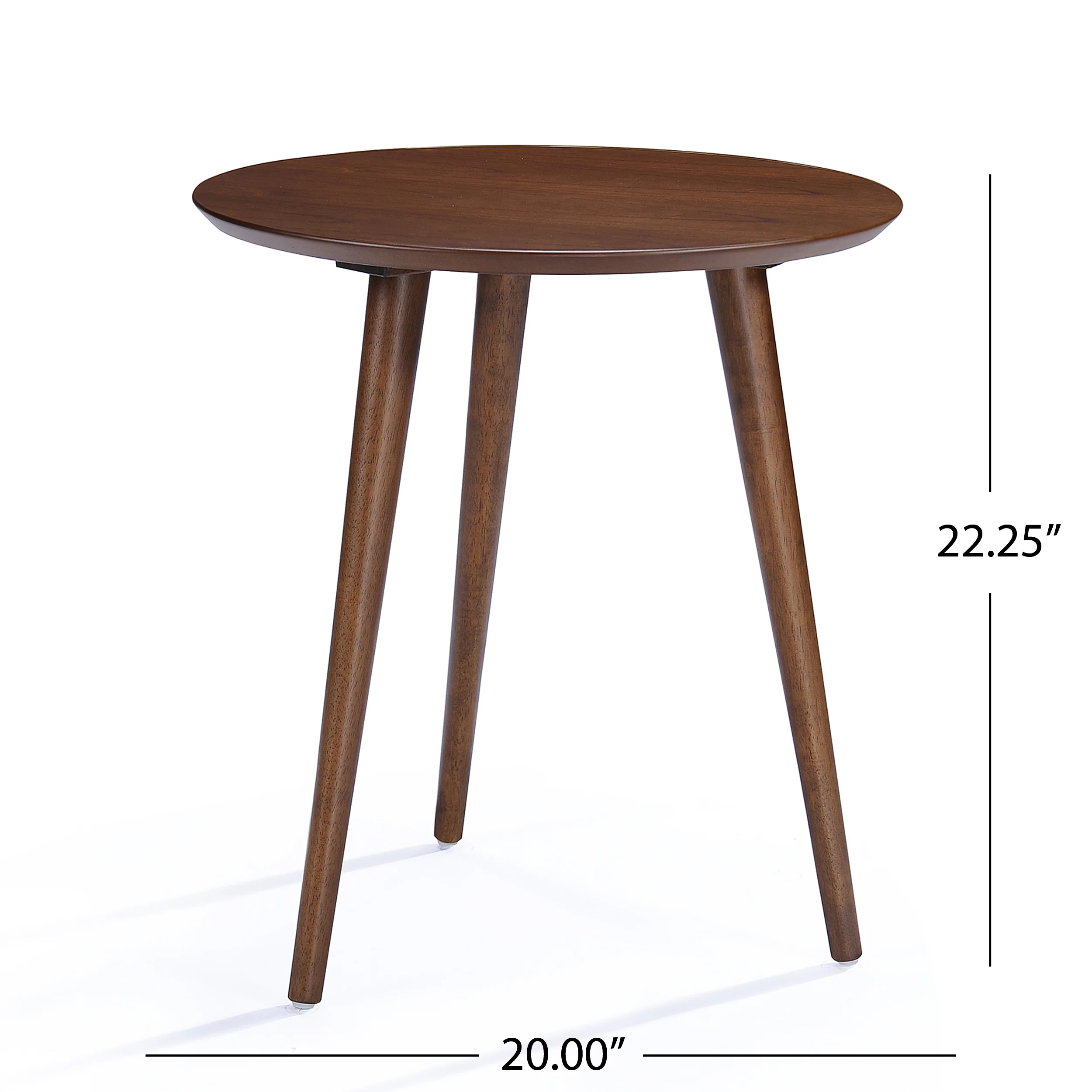 Evangeline Finished Wood End Table w/ Faux Wood Overlay - furnishings