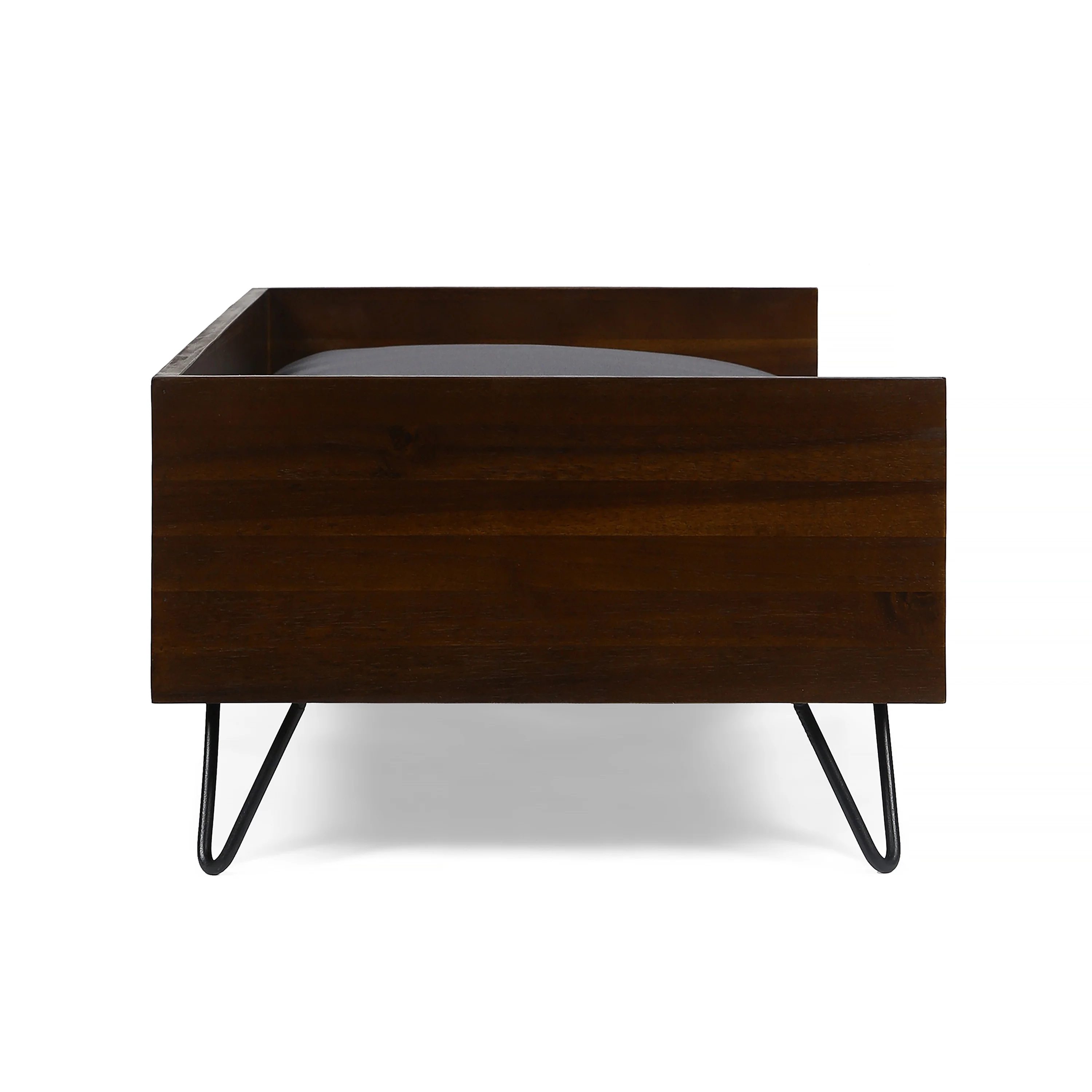 Ophelia Mid-Century Modern Cushioned Wood Frame Dog Bed - furnishings