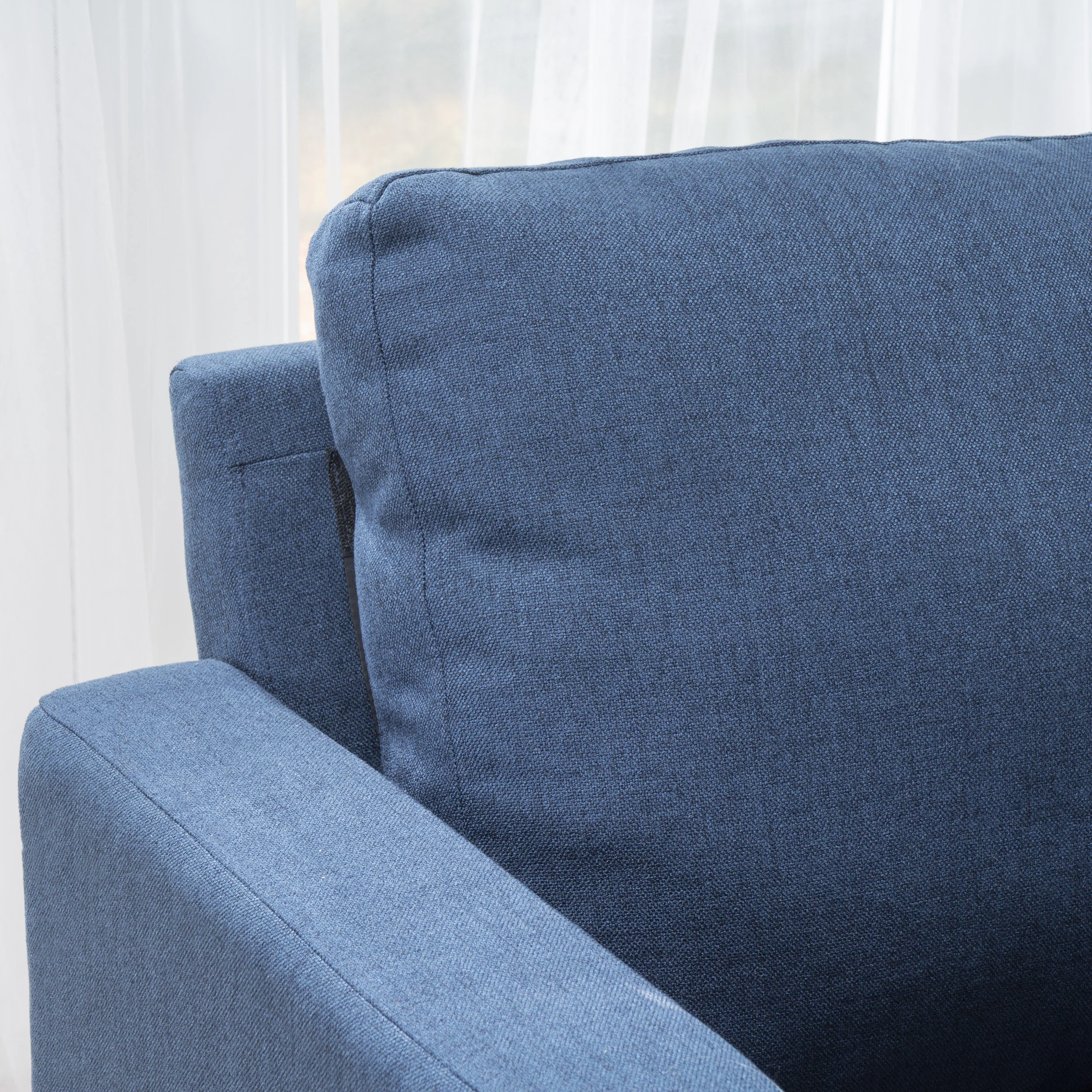 Bridger Fabric Sectional Couch with Storage Ottoman - furnishings