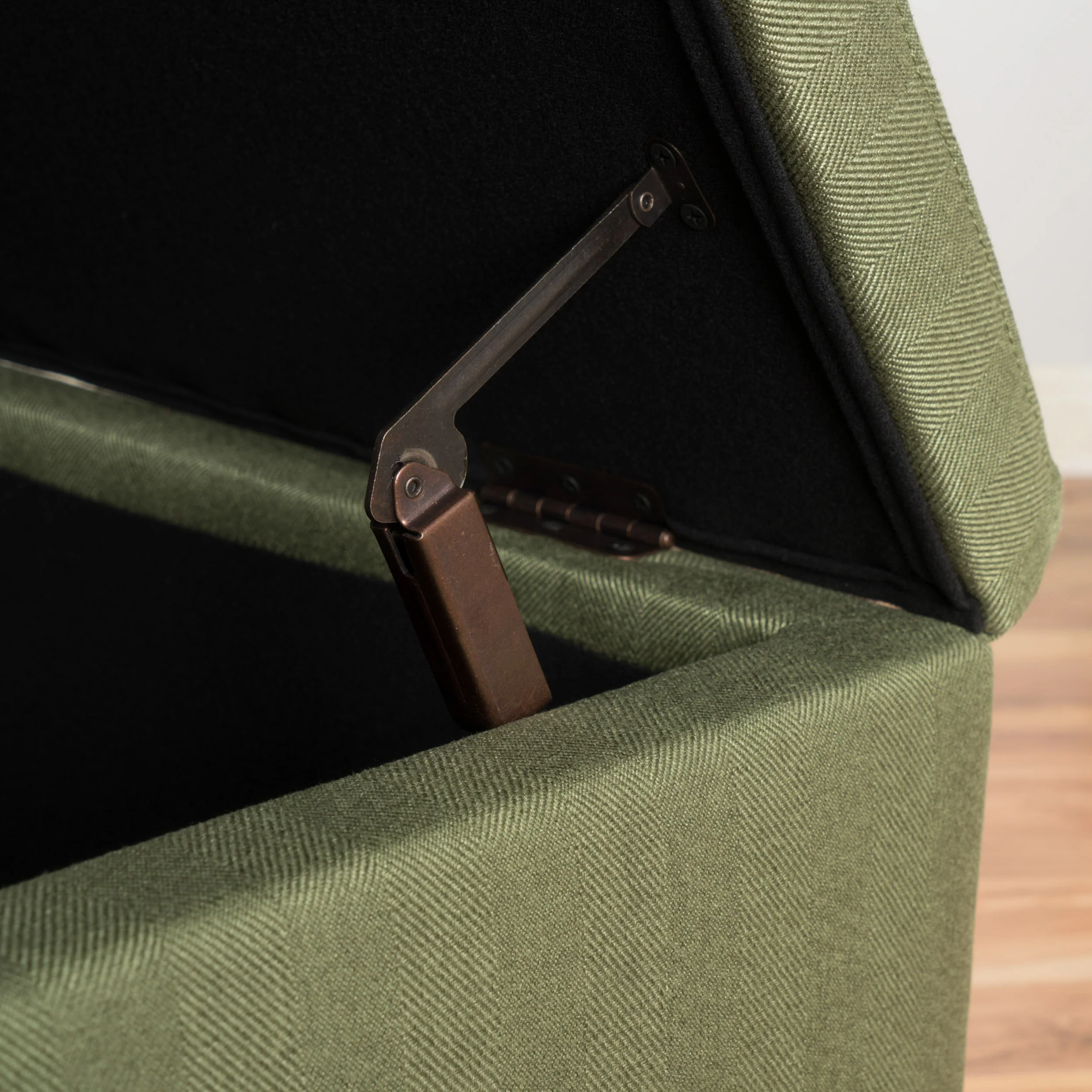Clor Fabric Rectangle Storage Ottoman Bench - furnishings