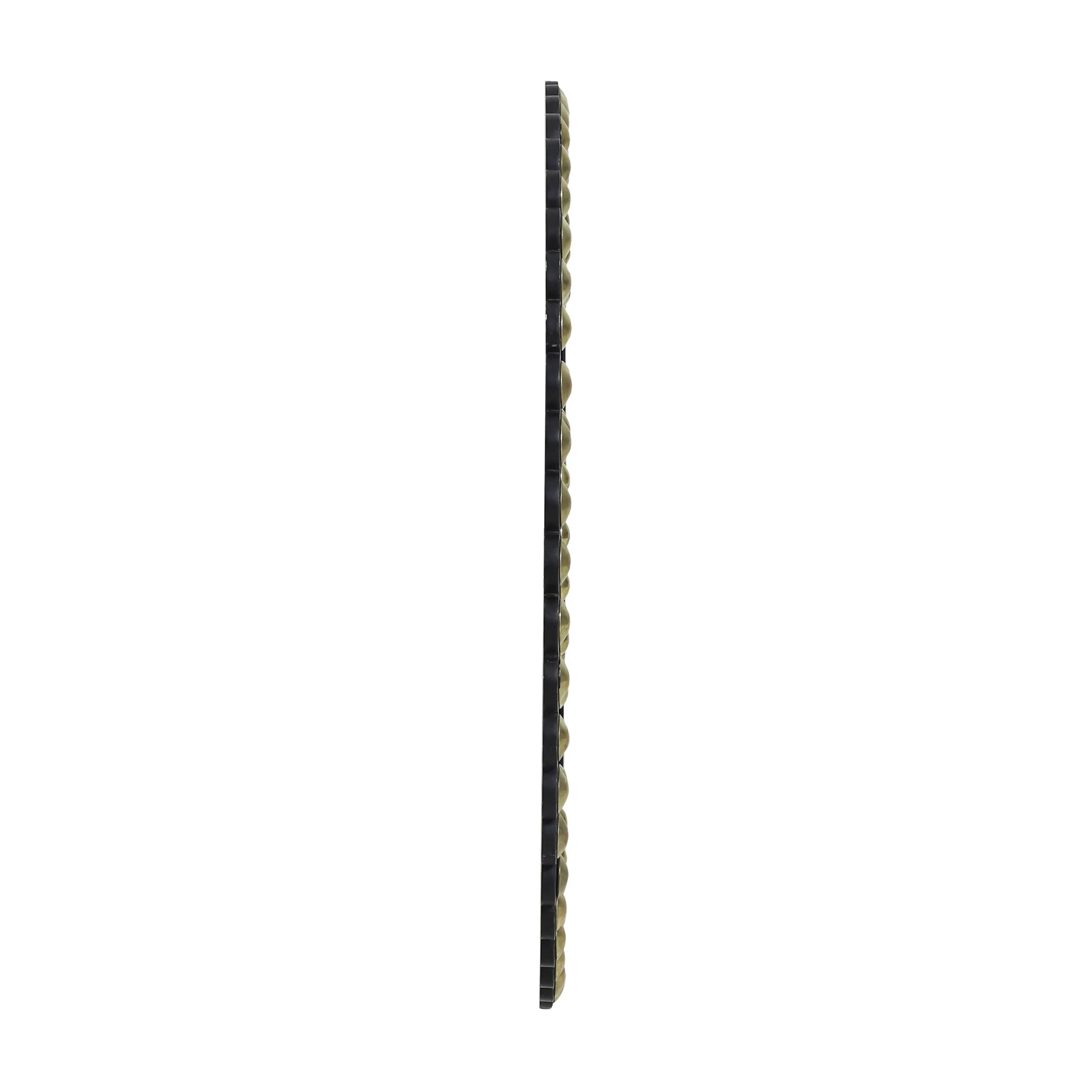 Abels Contemporary Studded Round Wall Mirror - furnishings