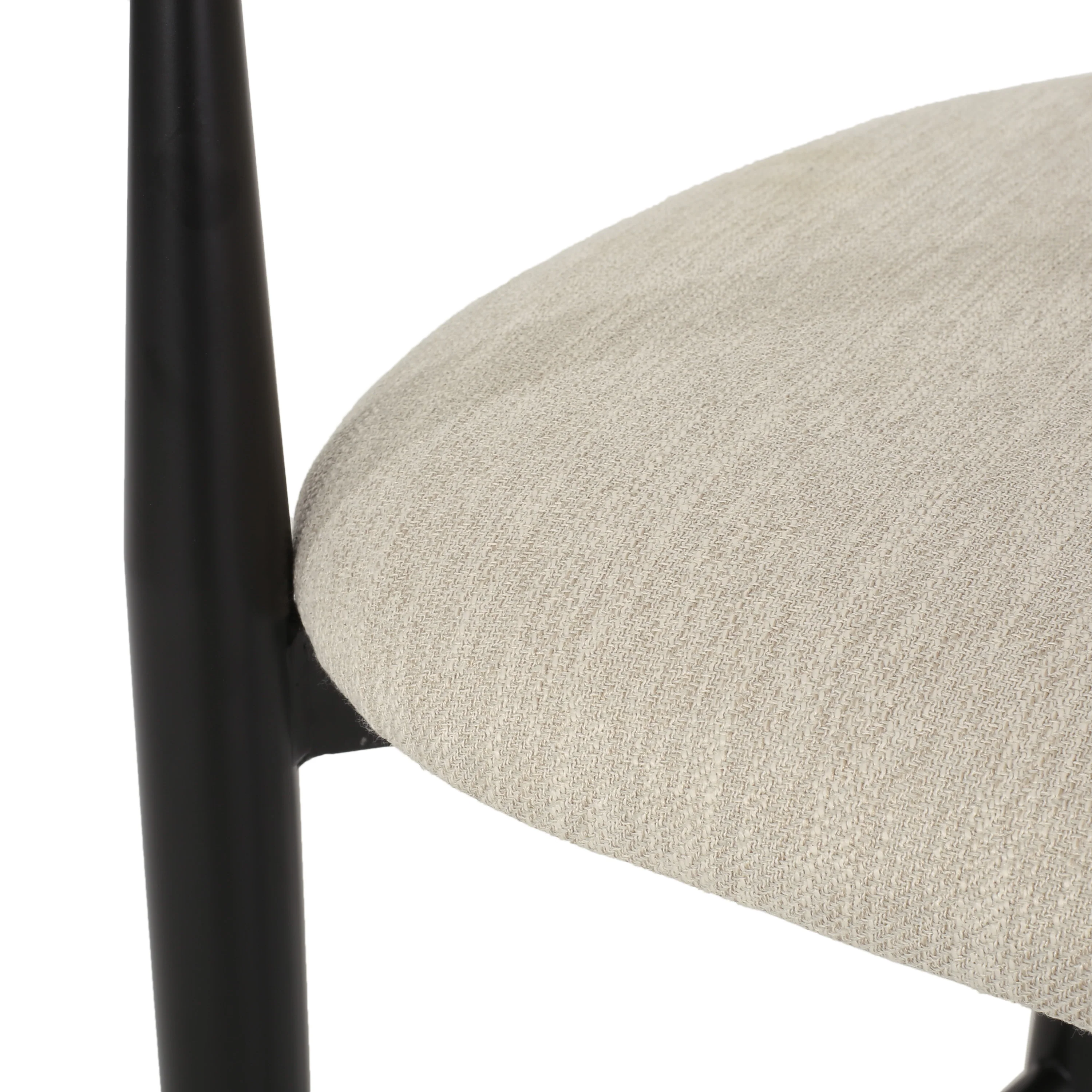Camas Modern Fabric Upholstered Iron 30 Inch Barstools Set of 2 - furnishings