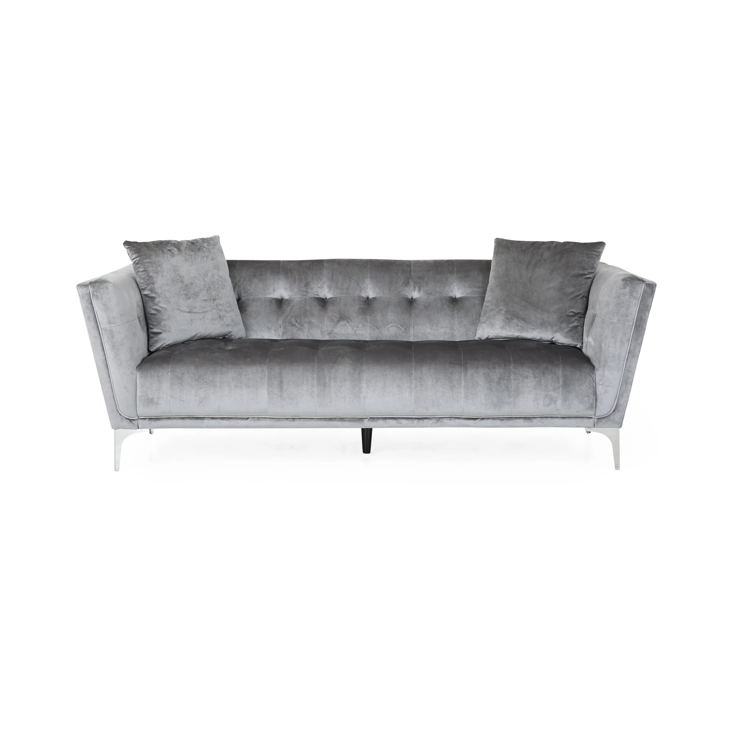 Ryliegh Modern Glam 3 Seater Velvet Sofa - furnishings