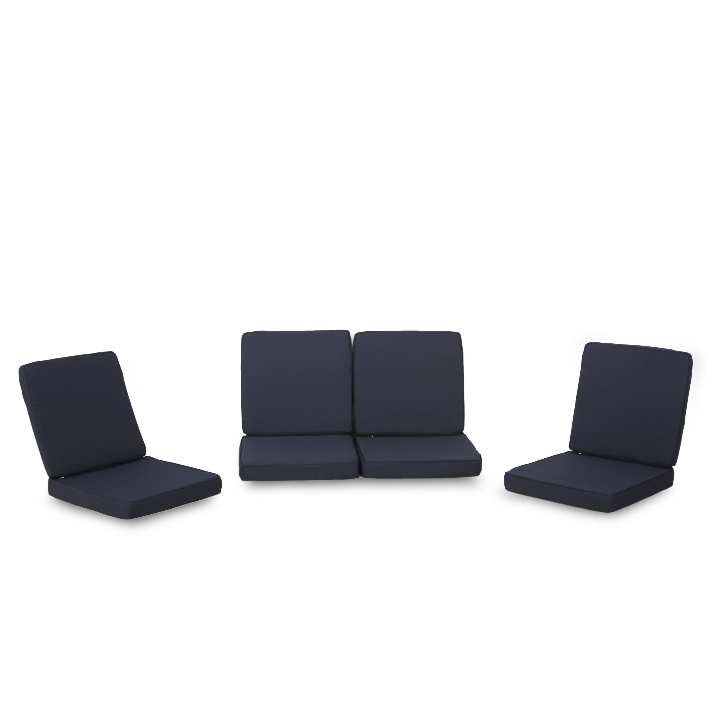 Eydan Outdoor Water Resistant Fabric Club Chair Cushions (Set of 4) - furnishings
