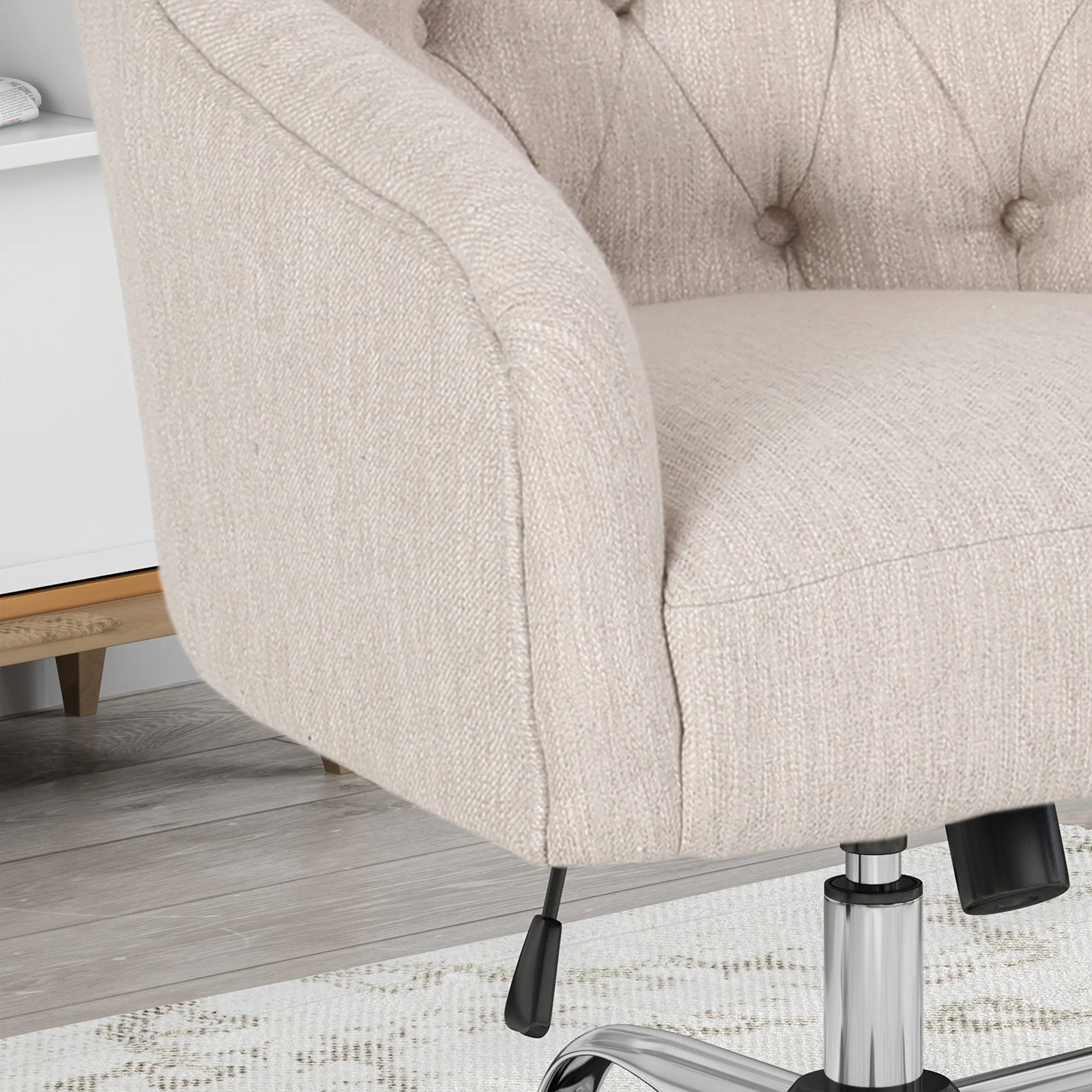 Uriel Tufted Home Office Chair with Swivel Base - furnishings