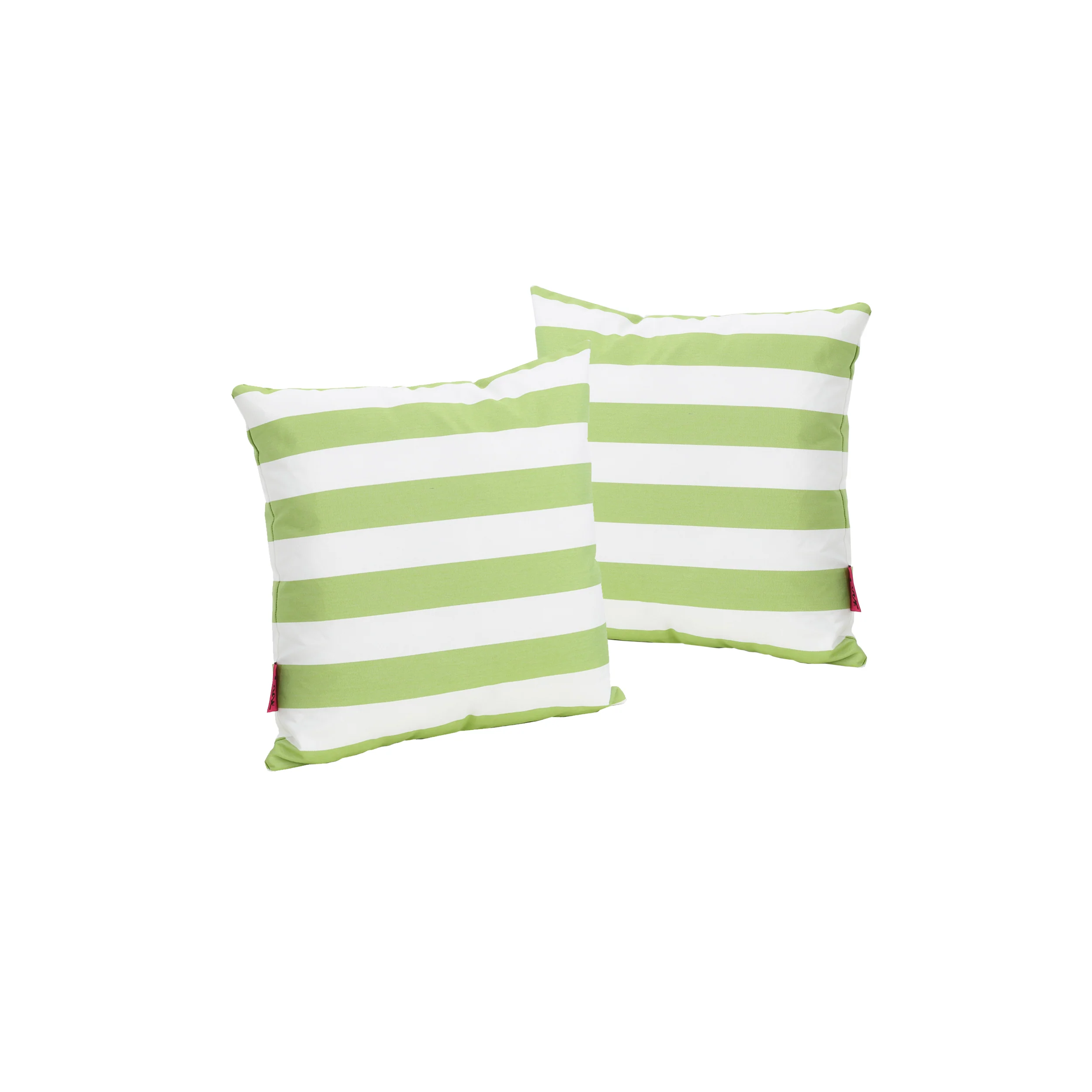 La Mesa Indoor Striped Water Resistant Square Throw Pillow - furnishings