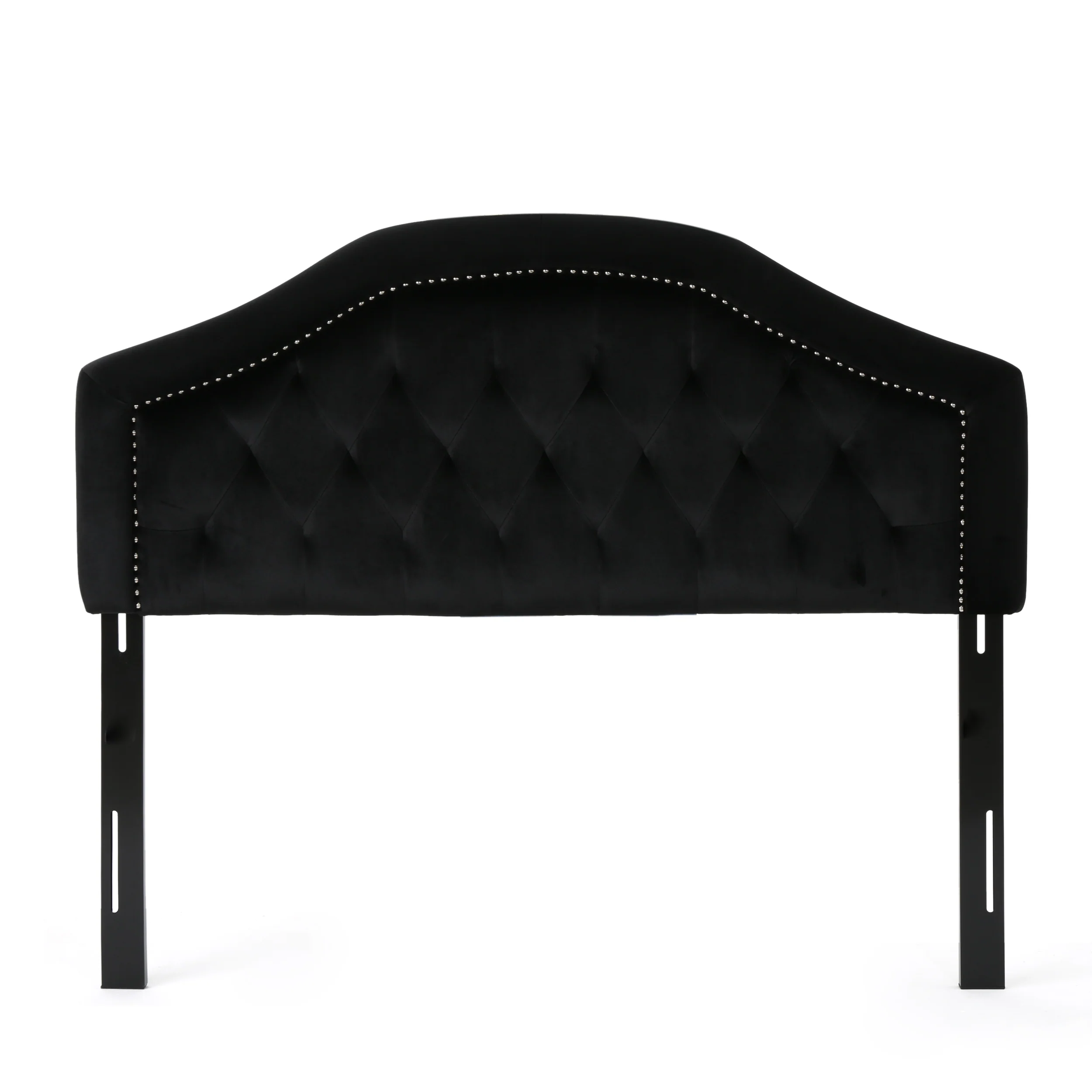 Lazarus New Velvet Studded Seam Tufted Queen/Full Headboard - furnishings