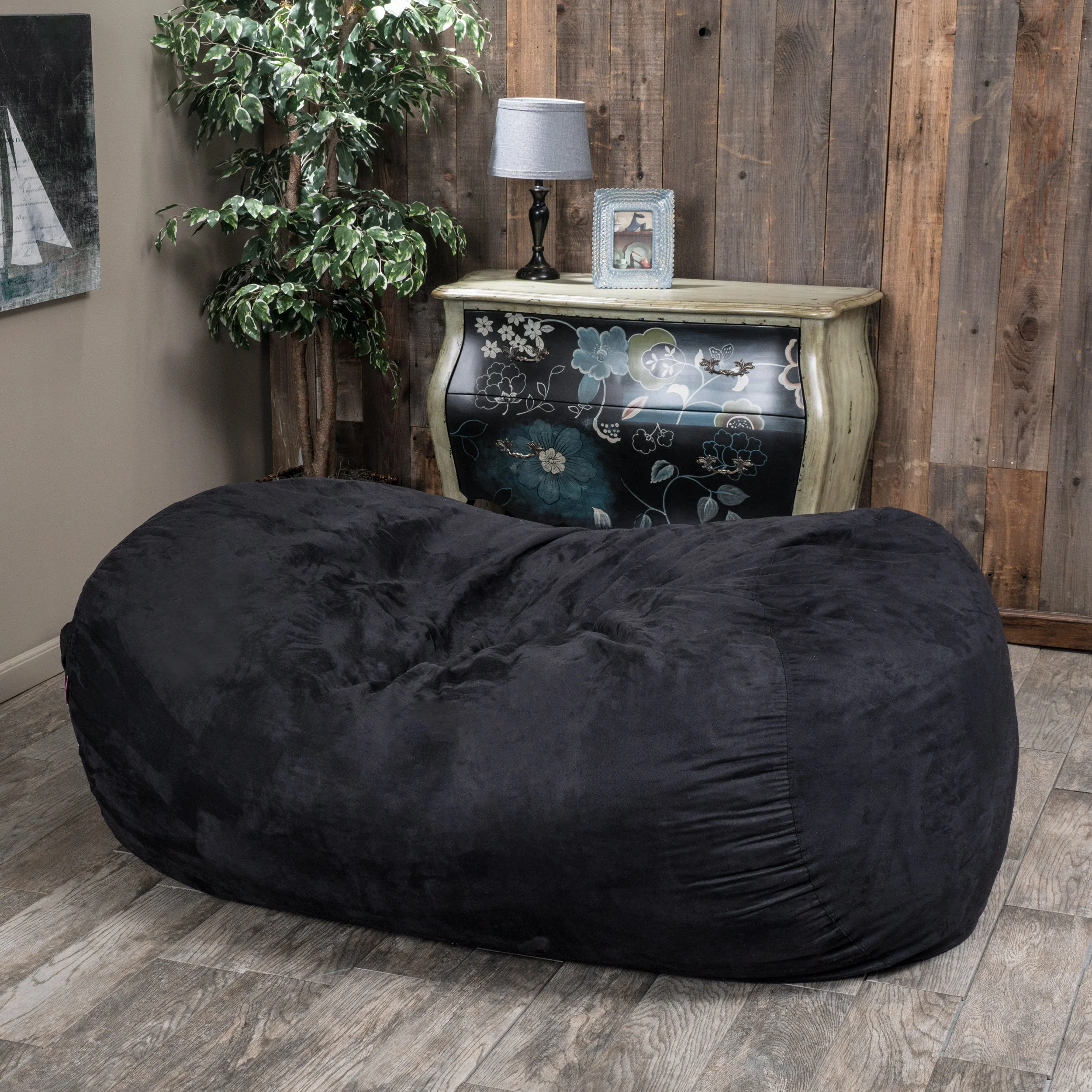 Brynnli Traditional 6.5 Foot Suede Bean Bag (Cover Only) - furnishings