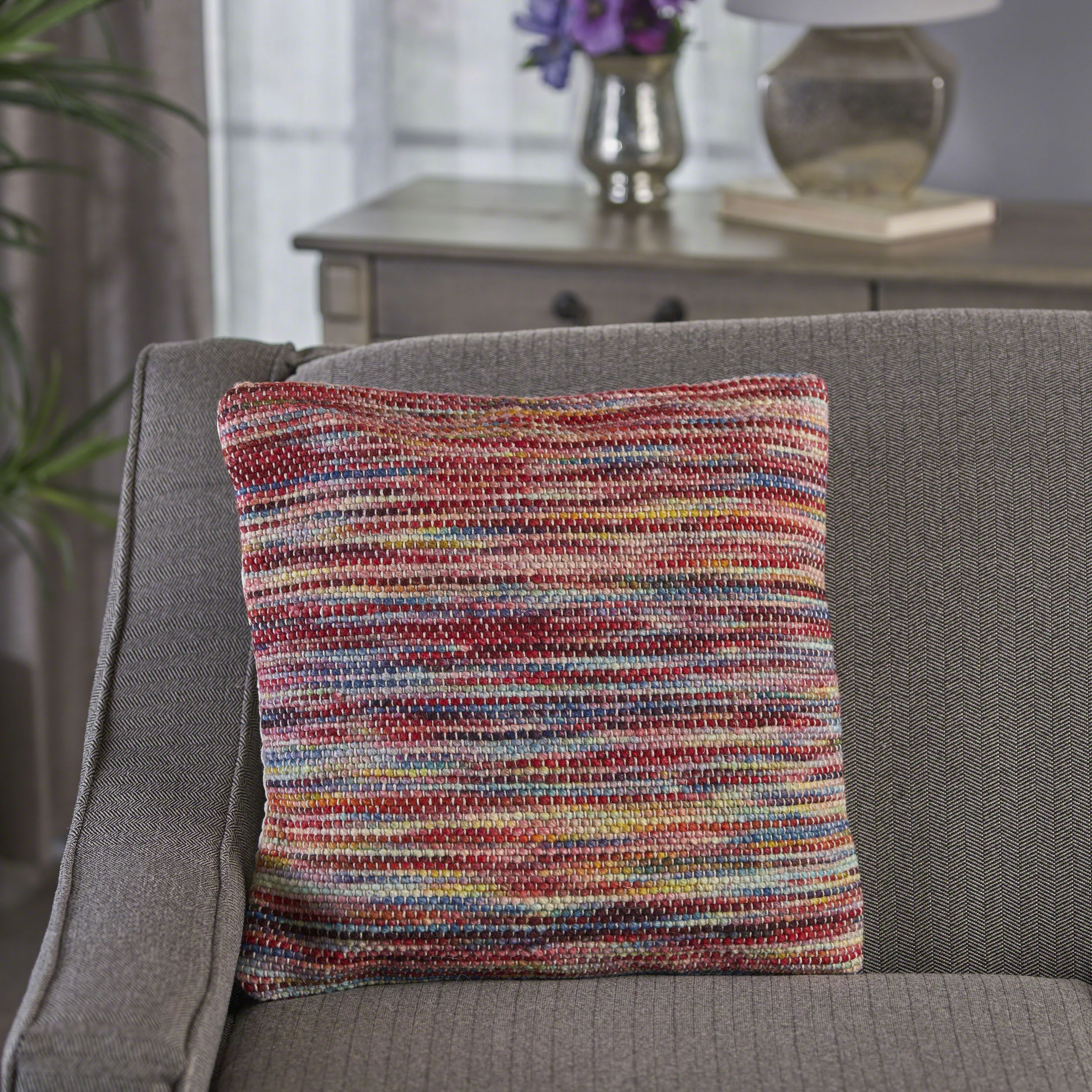 Mohair Handcrafted Boho Fabric Pillow - furnishings