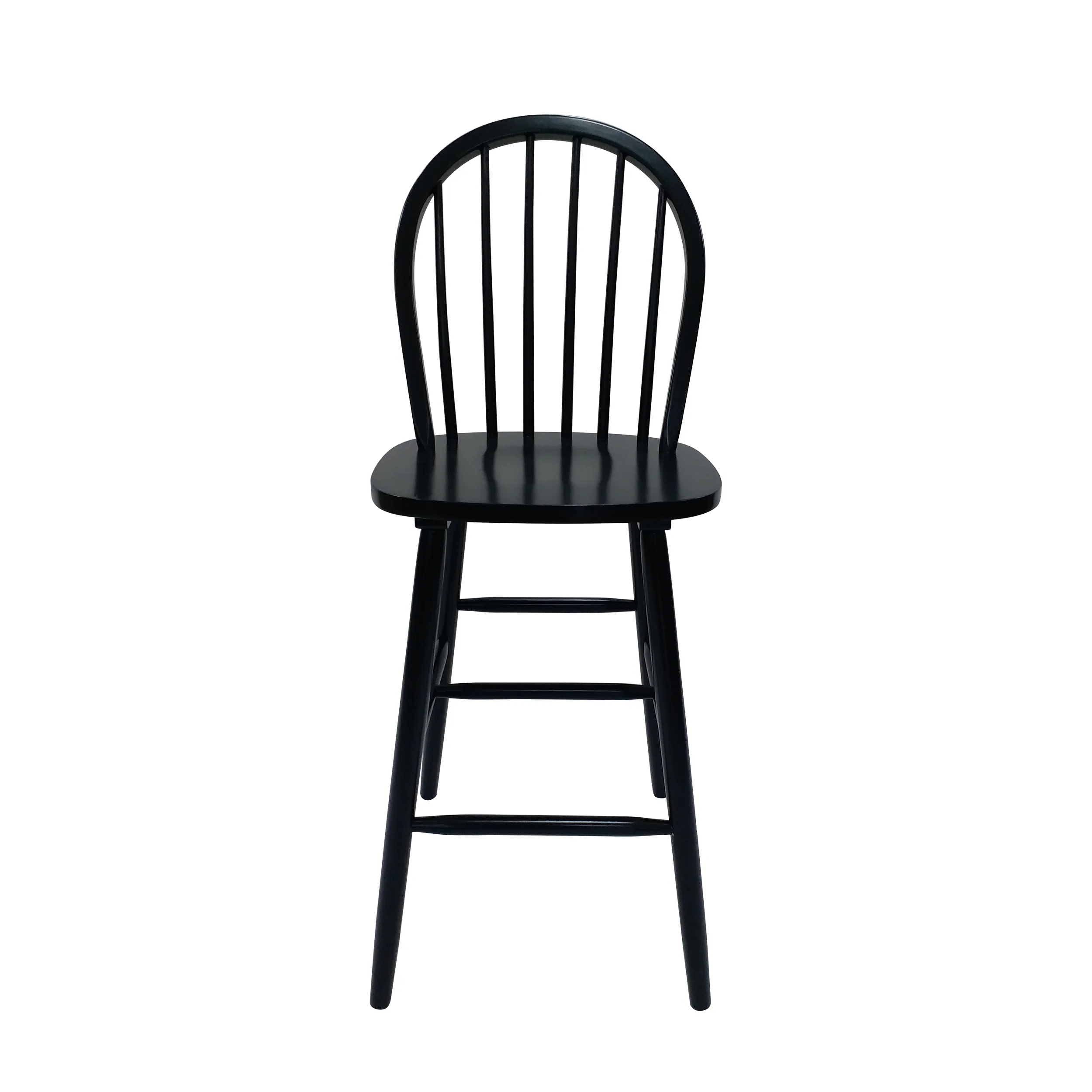 Lopez Farmhouse Spindle Backrest Wood Barstools (Set of 2) - furnishings