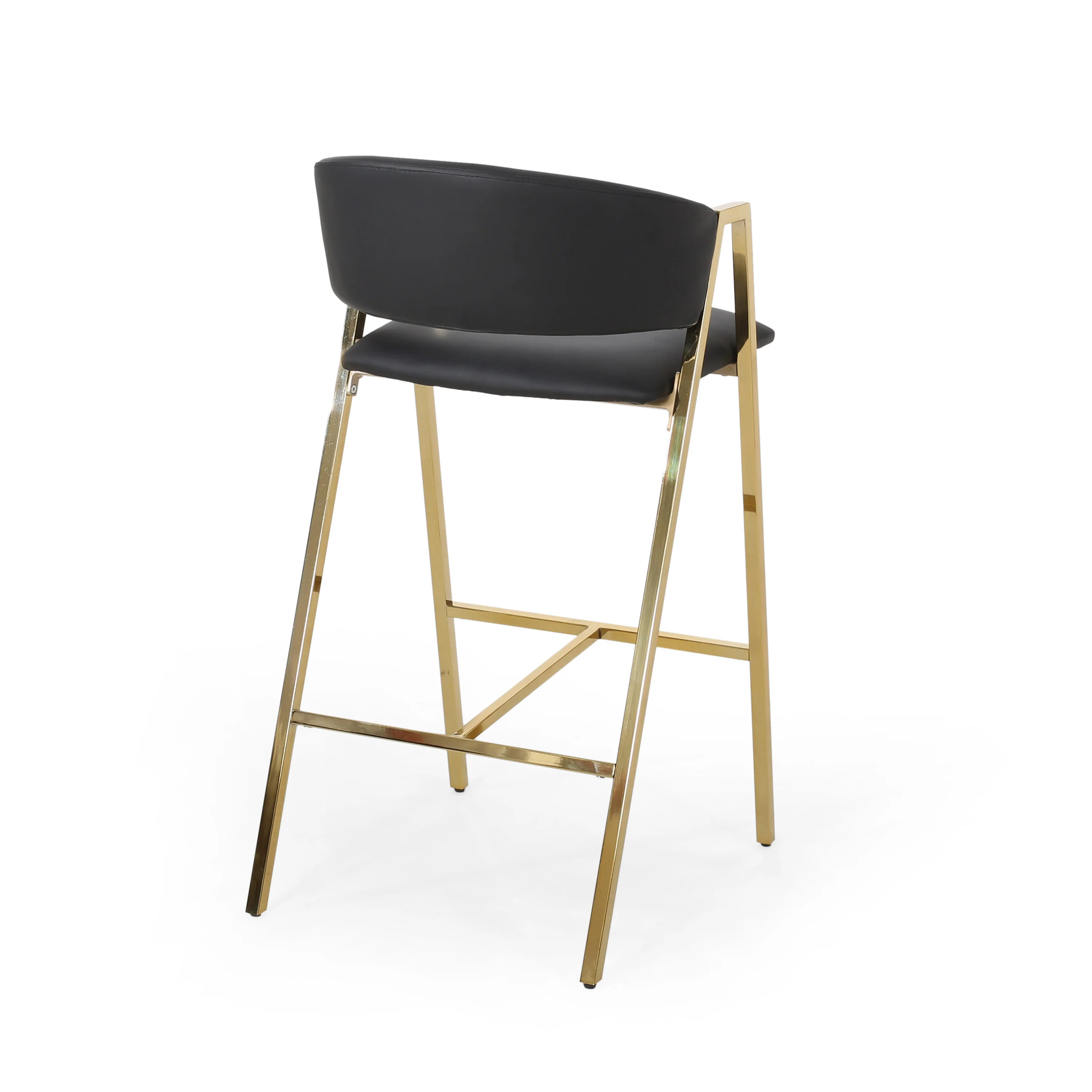 Kenia Modern Faux Leather Barstool (Set of 2) - furnishings