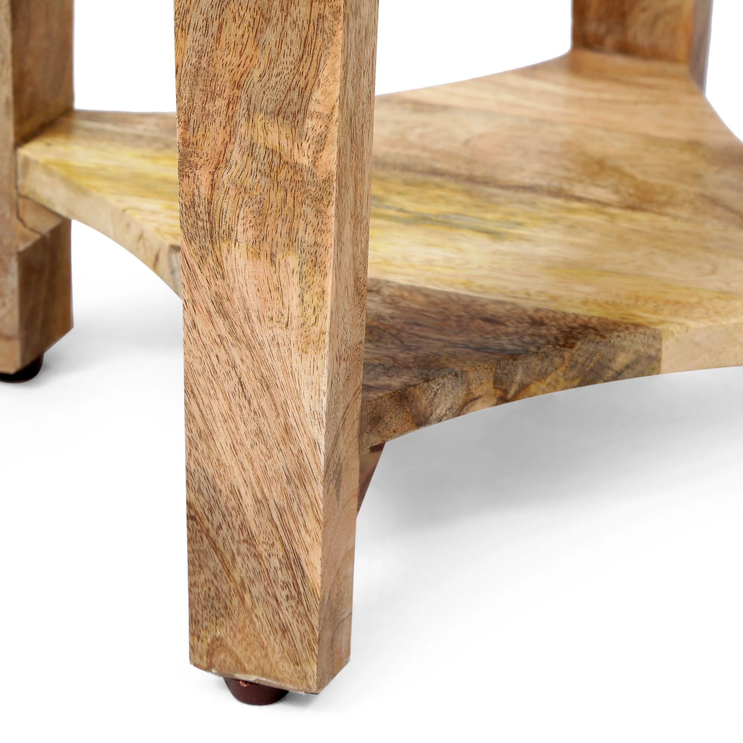 Bruce Handcrafted Boho Mango Wood Side Tables (Set of 2) - furnishings