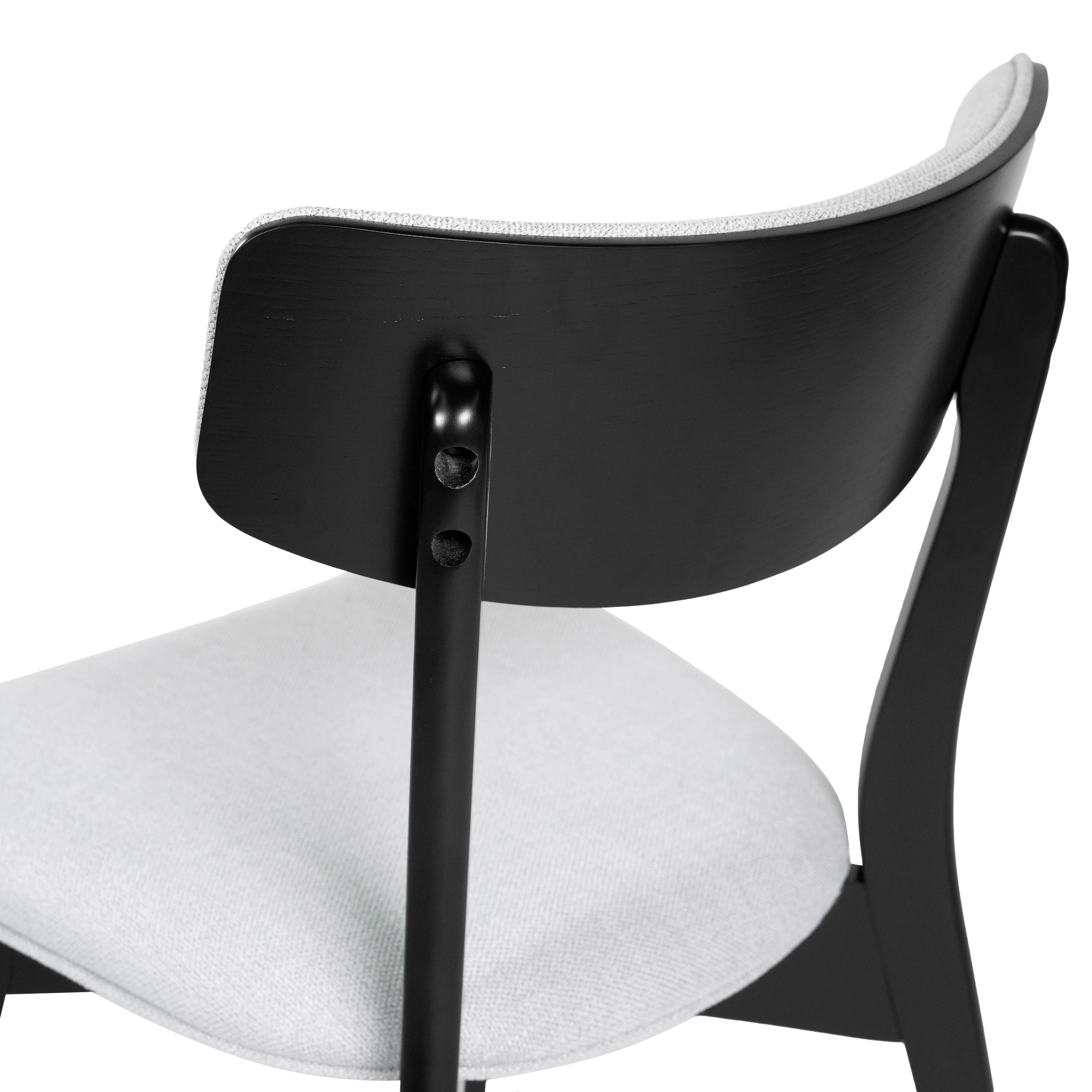 Crystal Mid Century Modern Fabric Upholstered Dining Chairs, Set of 2 - furnishings