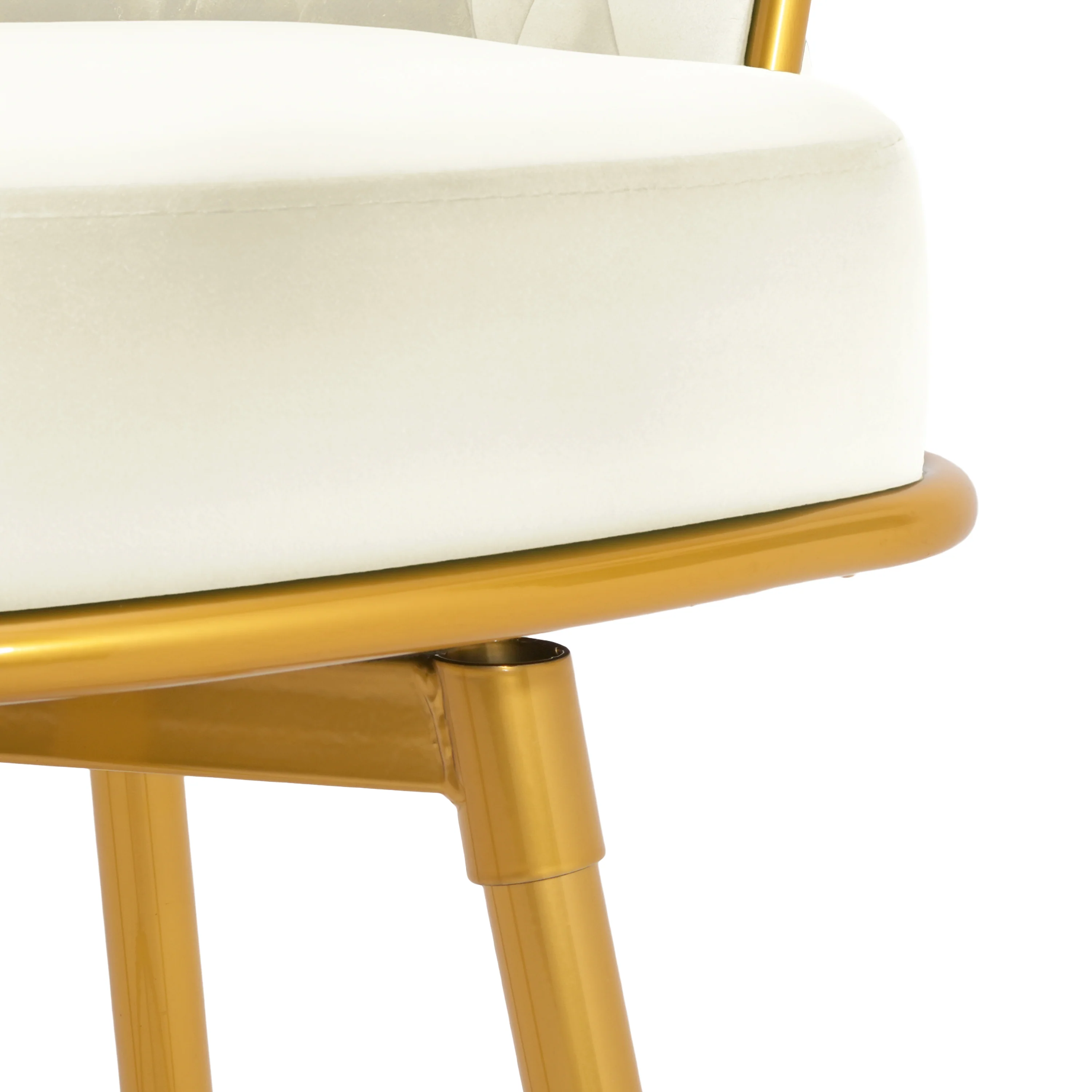 Flufy Modern Rubberwood Upholstered Dining Chairs - furnishings